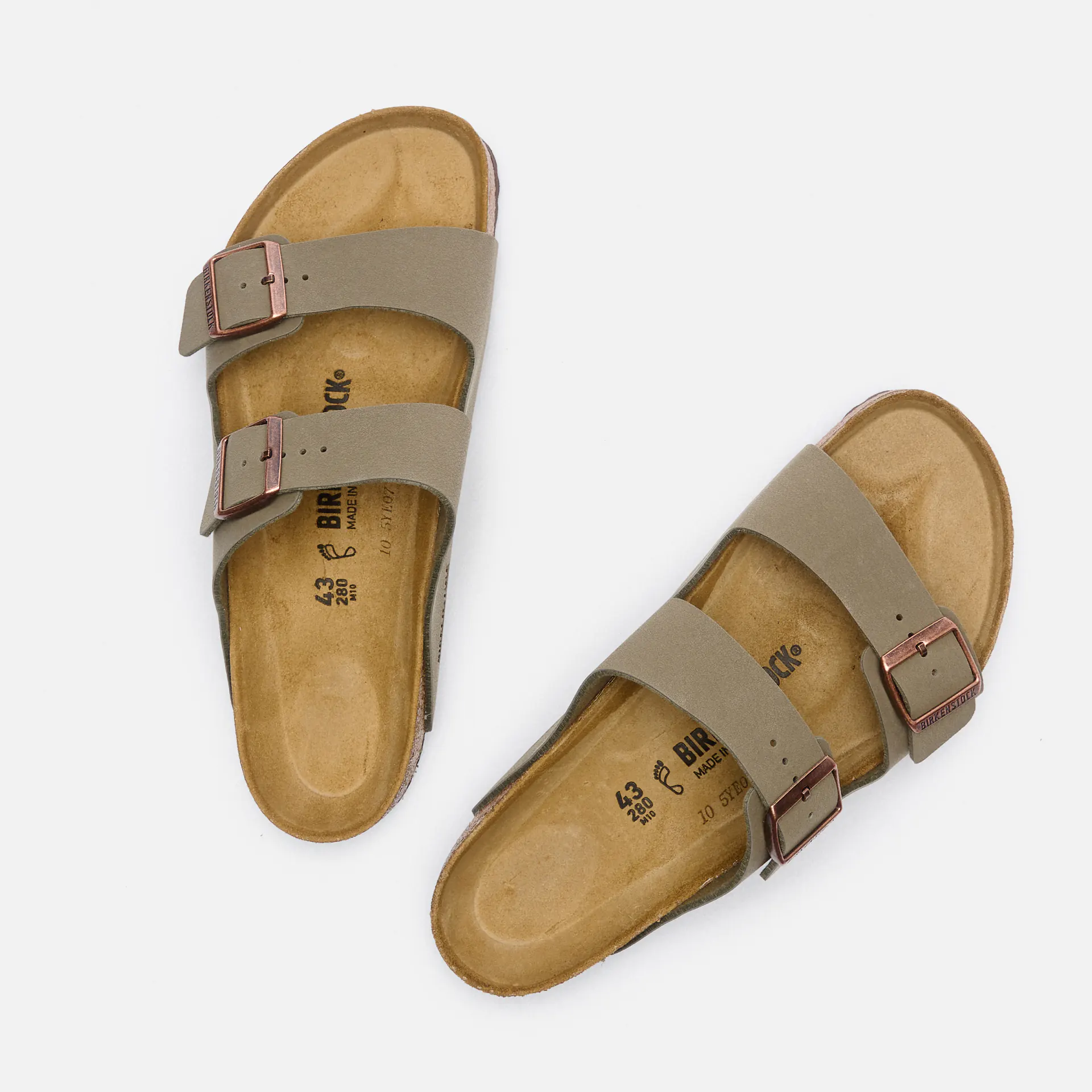 Birkenstock Arizona Birko-Flor Sandals Stone