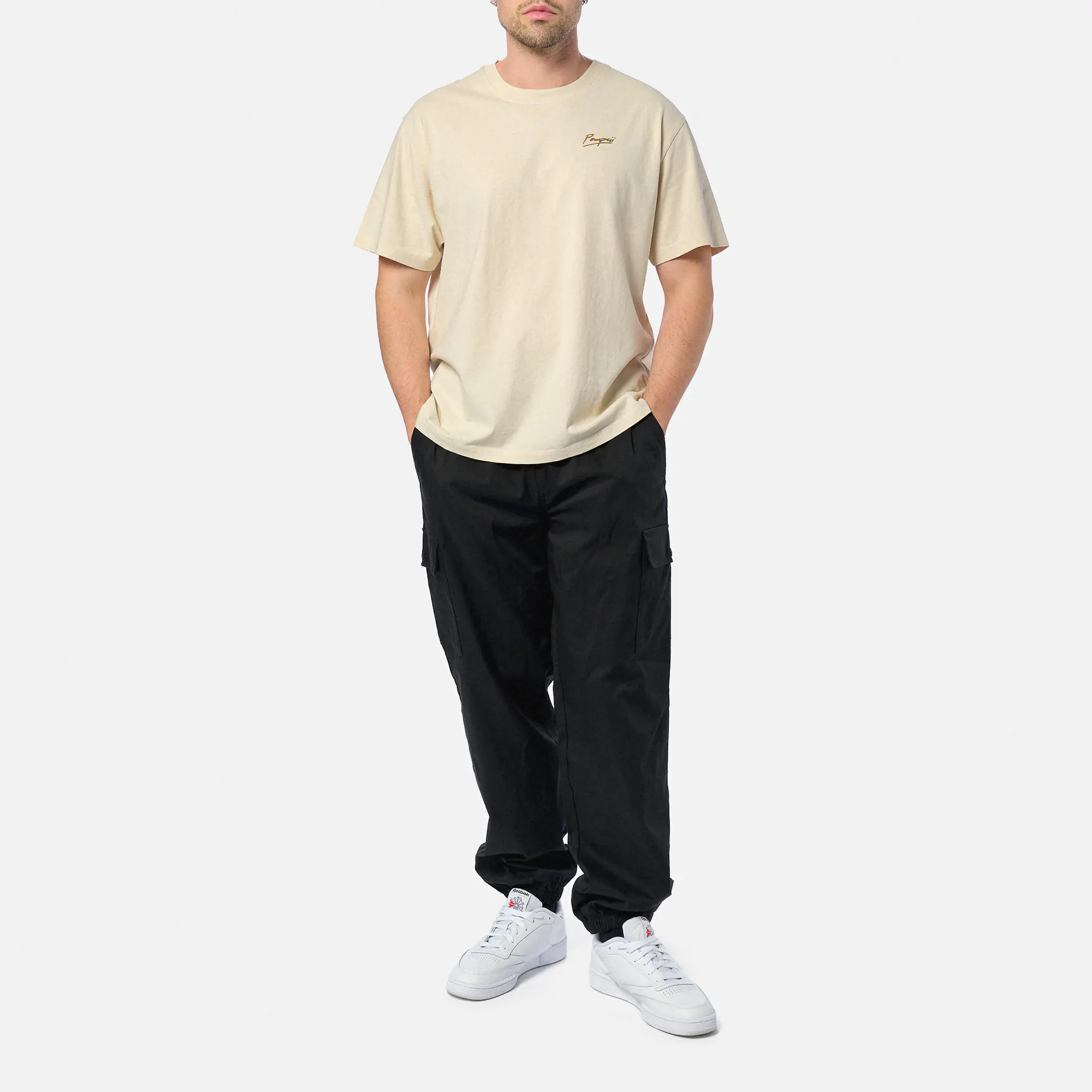 POMPEII Art Of Good Living Relaxed Fit T-Shirt Cream