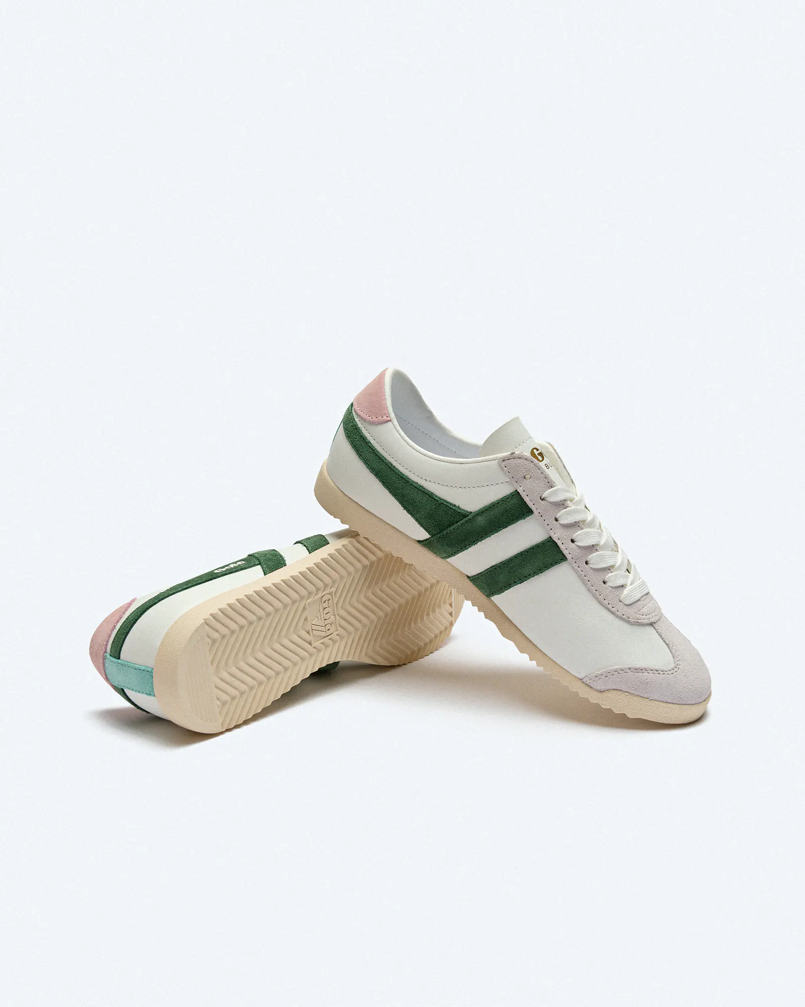 Gola Bullet Pure Sneaker White/Evergreen/Chalk Pink Gola Bullet Pure Sneaker White/Evergreen/Chalk Pink