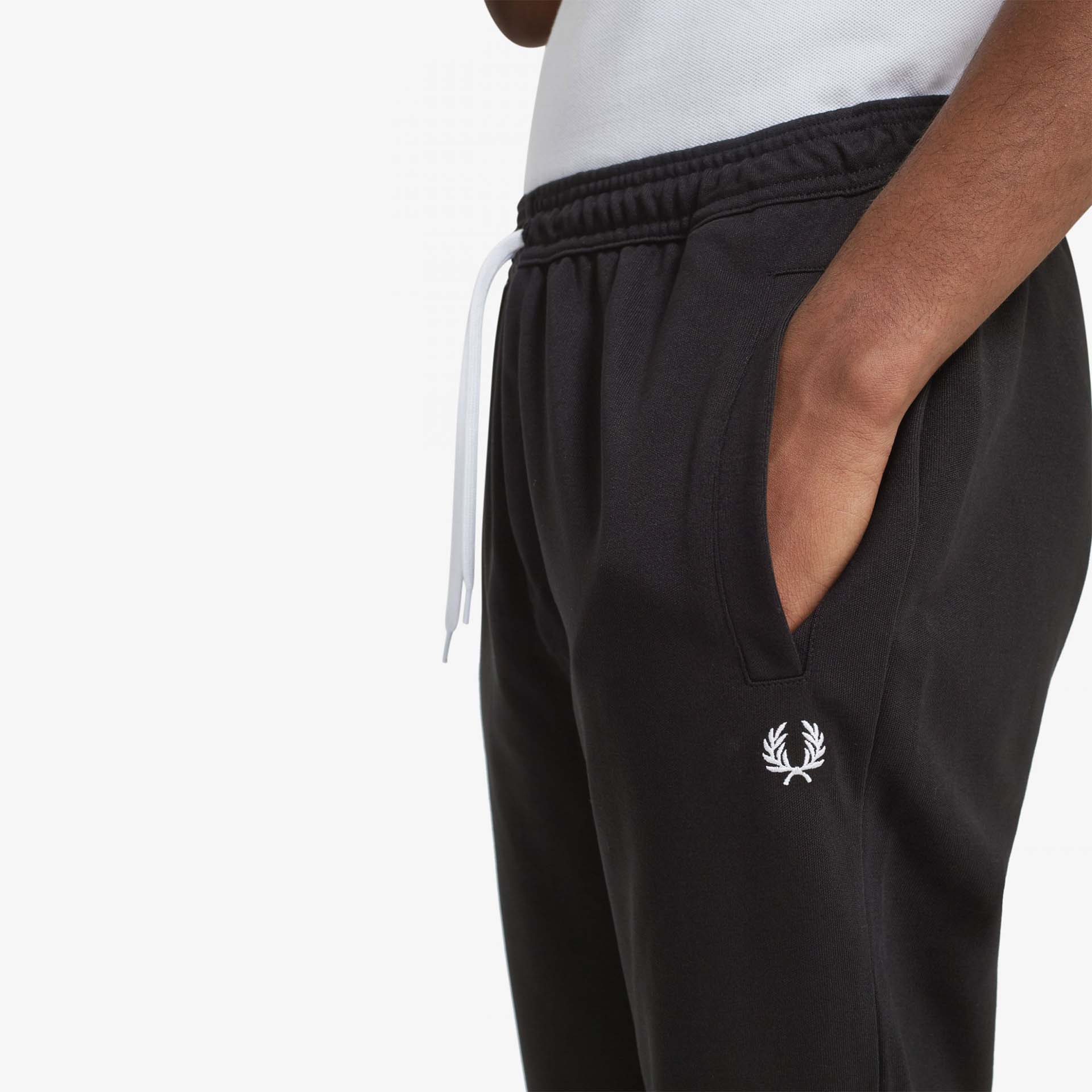 Fred Perry Reverse Tricot Track Pant Black