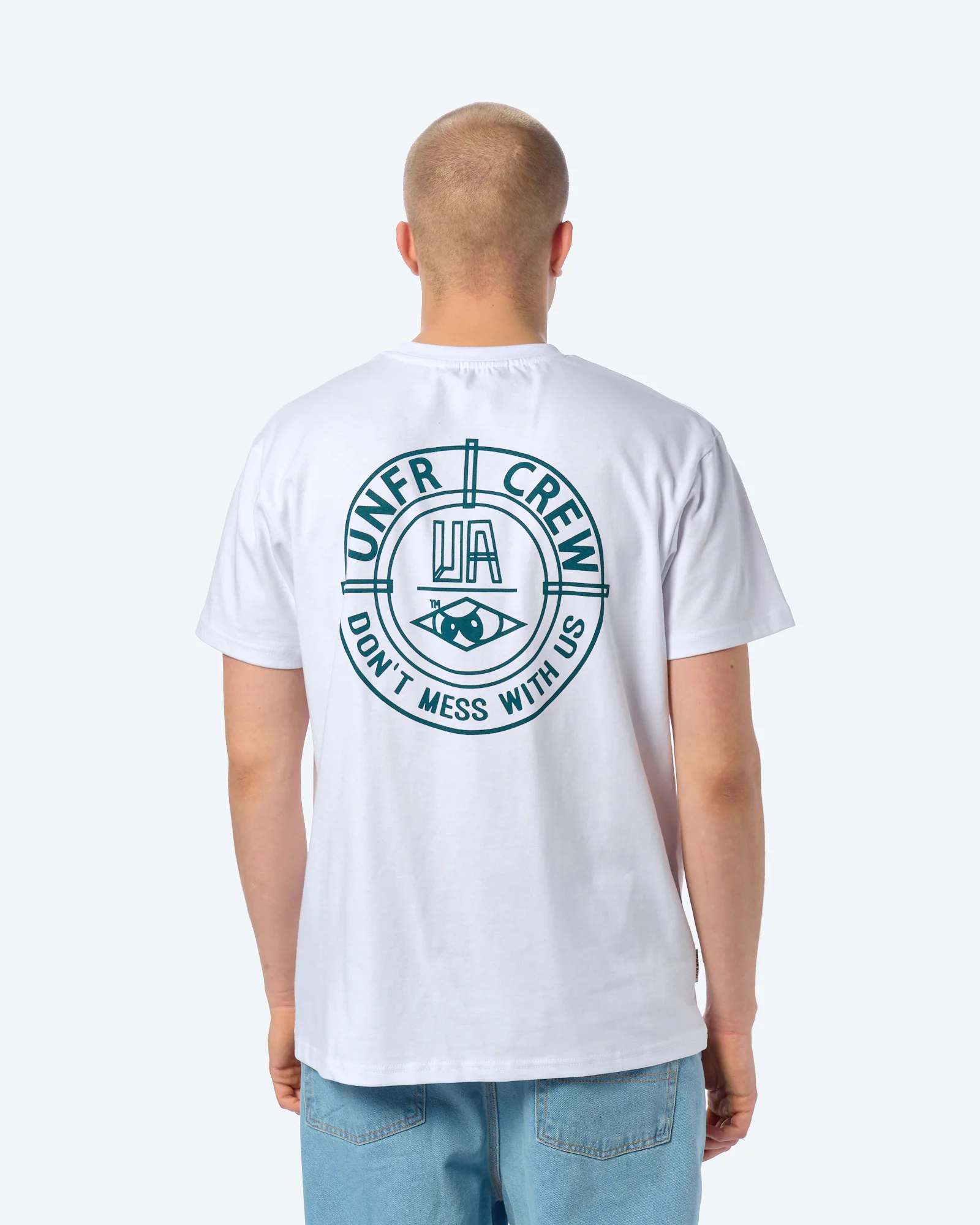 Unfair Athletics DMWU BP T-Shirt White/Petrolium