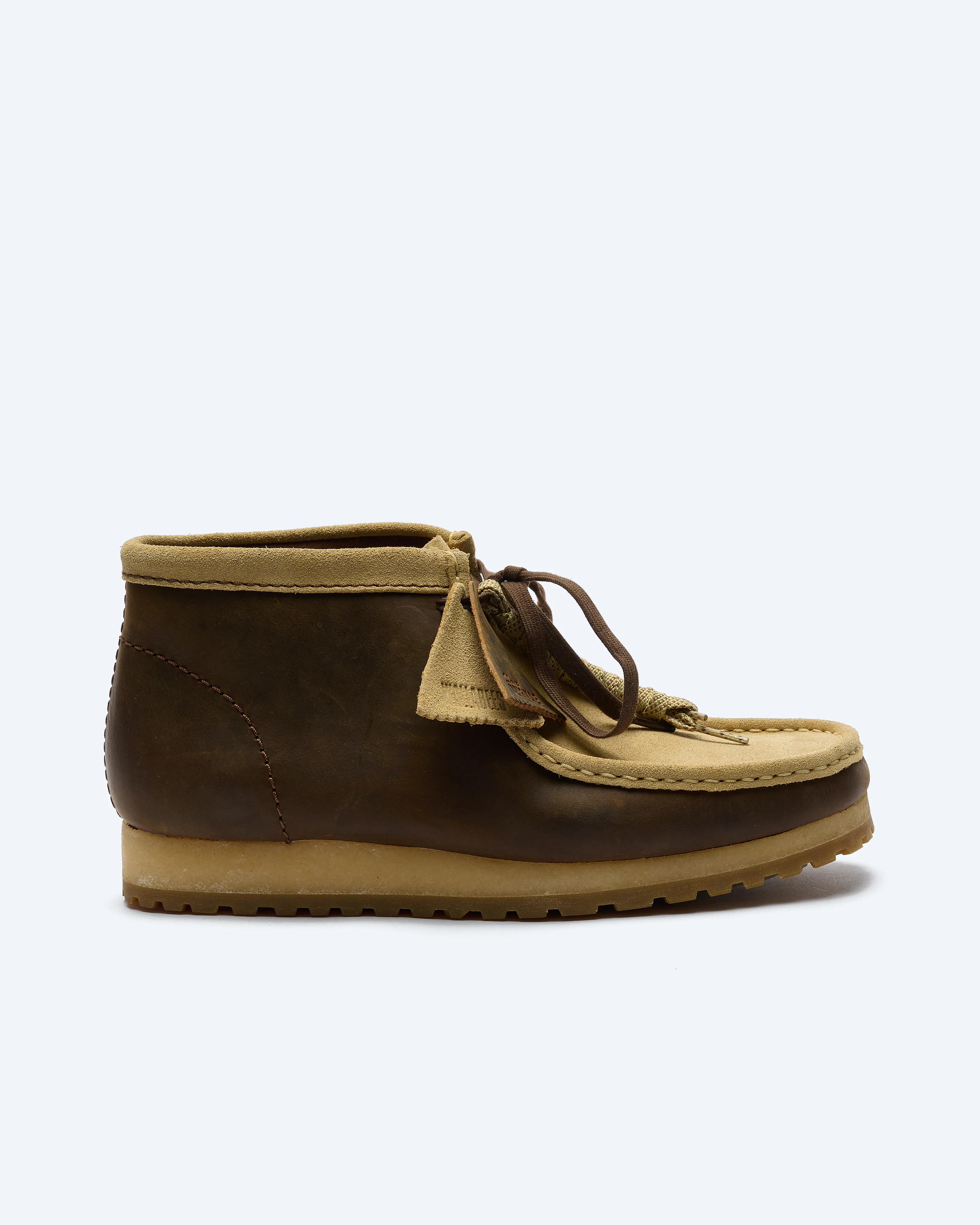Clarks Men's Wallabee Suede Boots RB Beeswax Combi