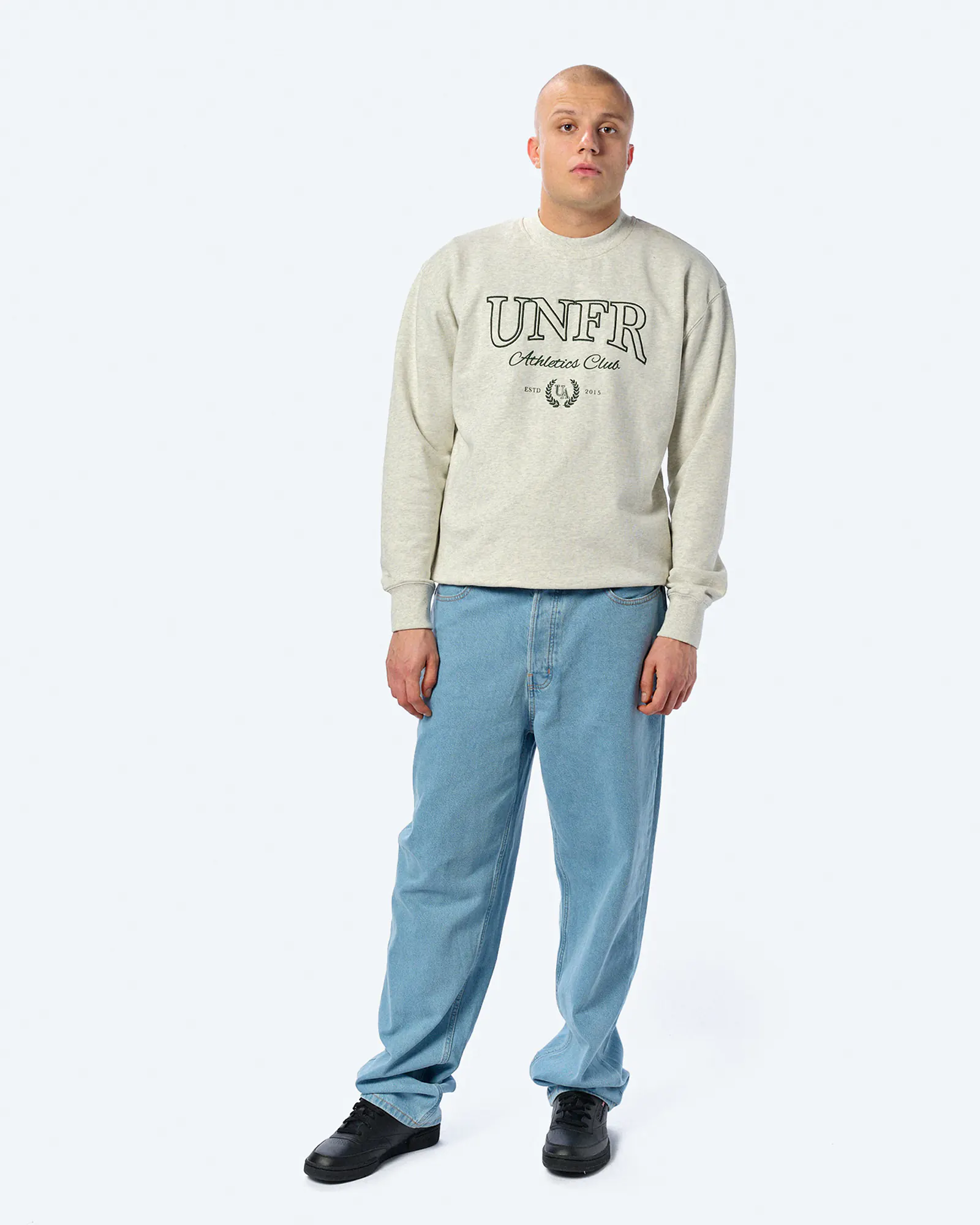 Unfair Athletics Club Crewneck Sweatshirt Grey Melange