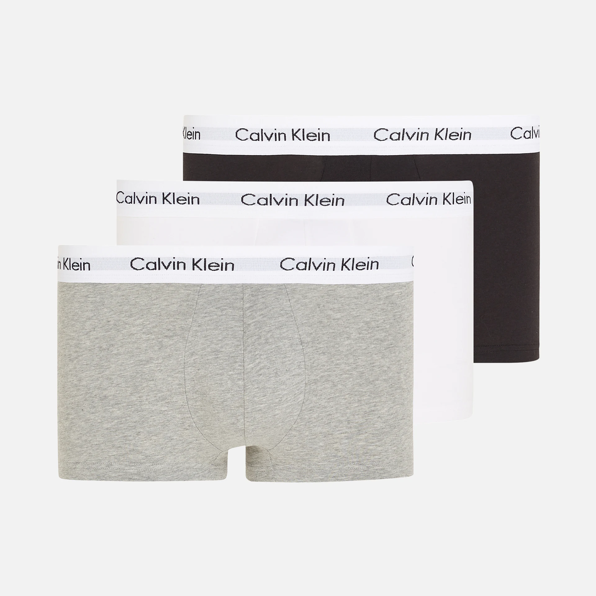 Calvin Klein 3Pack Low Rise Trunk Black/White/Grey Heather