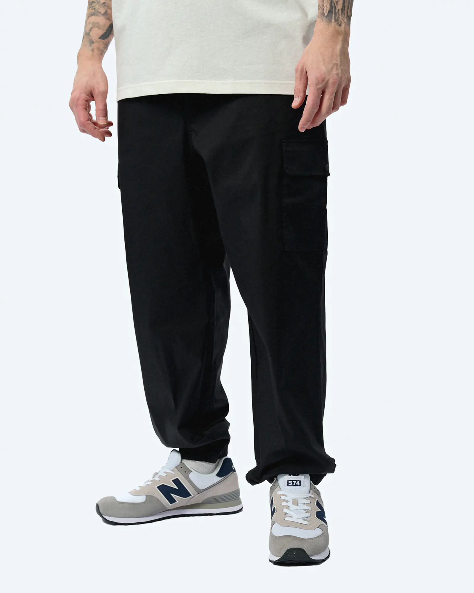New Balance Twill Cargo Jogger Black New Balance Twill Cargo Jogger Black