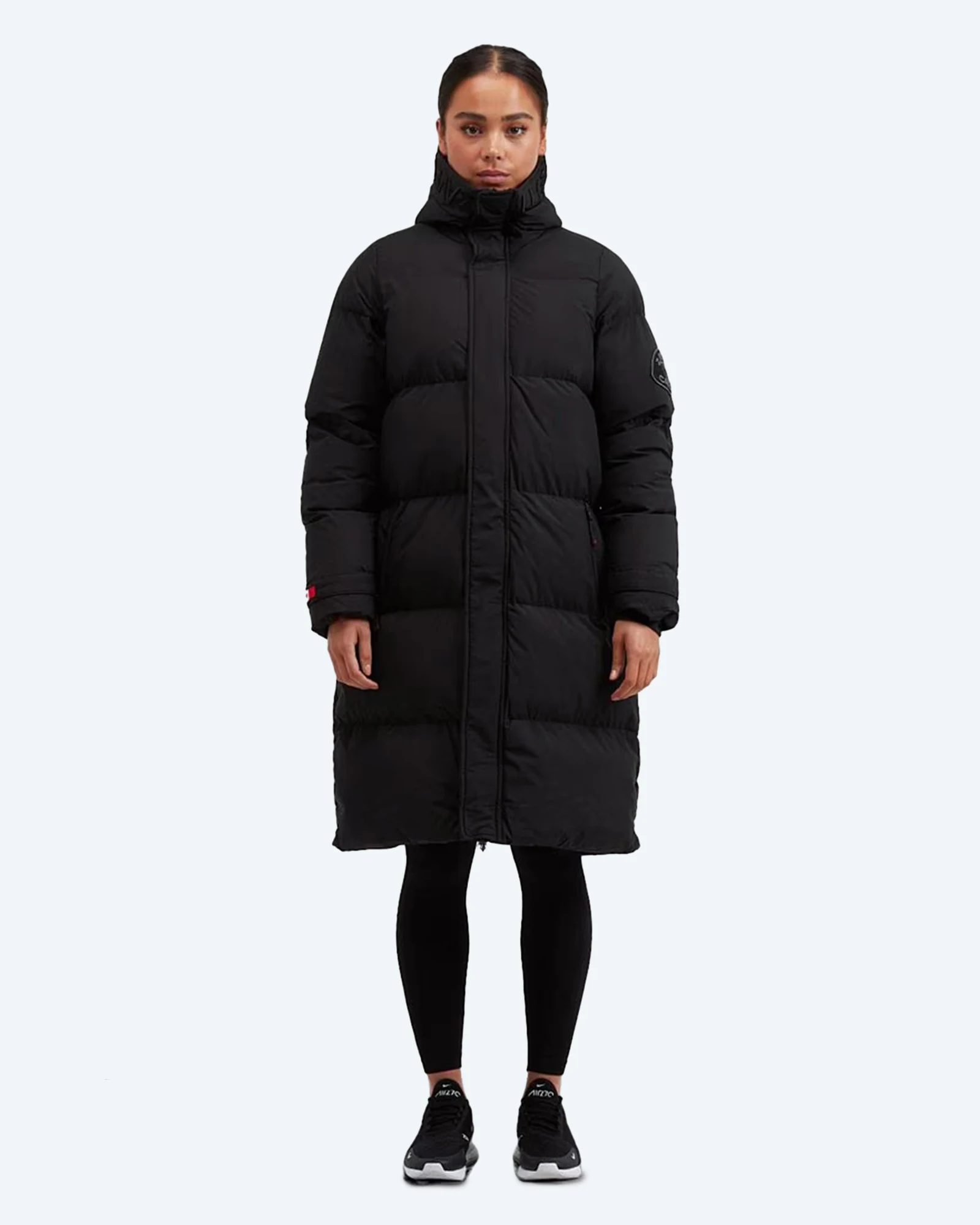 W Alora Longline Puffer Jacket Black