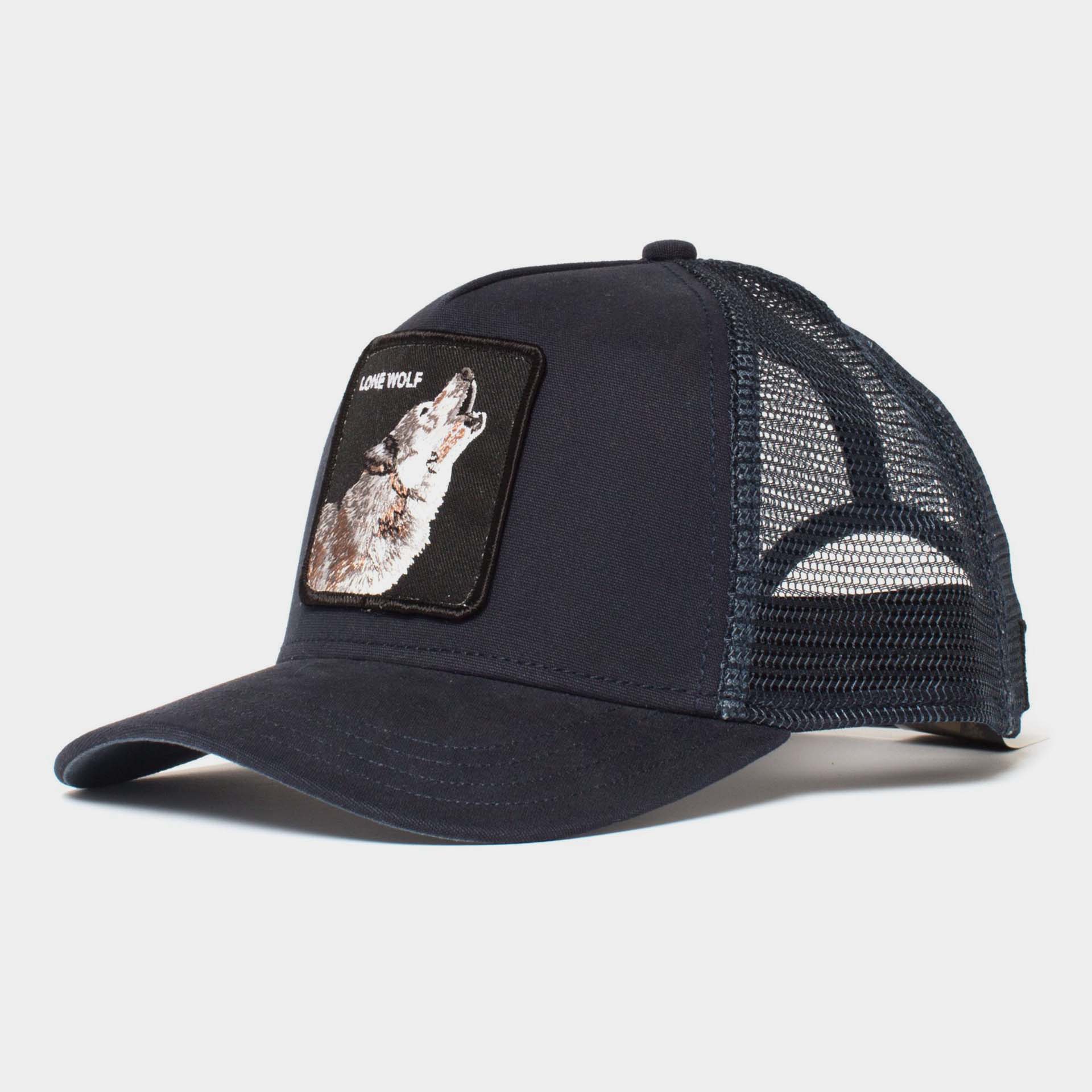 Goorin Bros The Lone Wolf Baseball Trucker Cap Navy