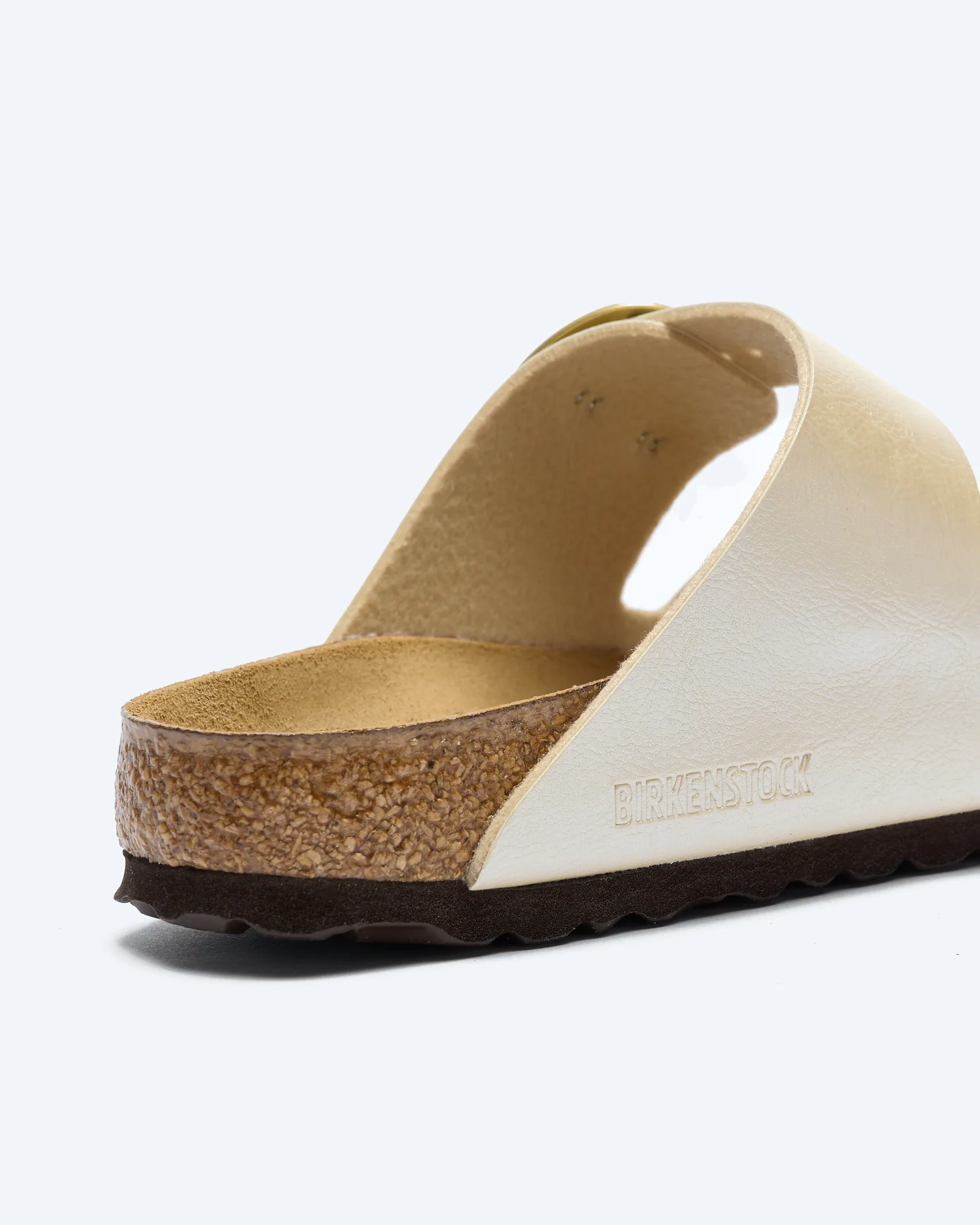 Birkenstock Arizona Big Buckle Birko-Flor Sandals Graceful Pearl White