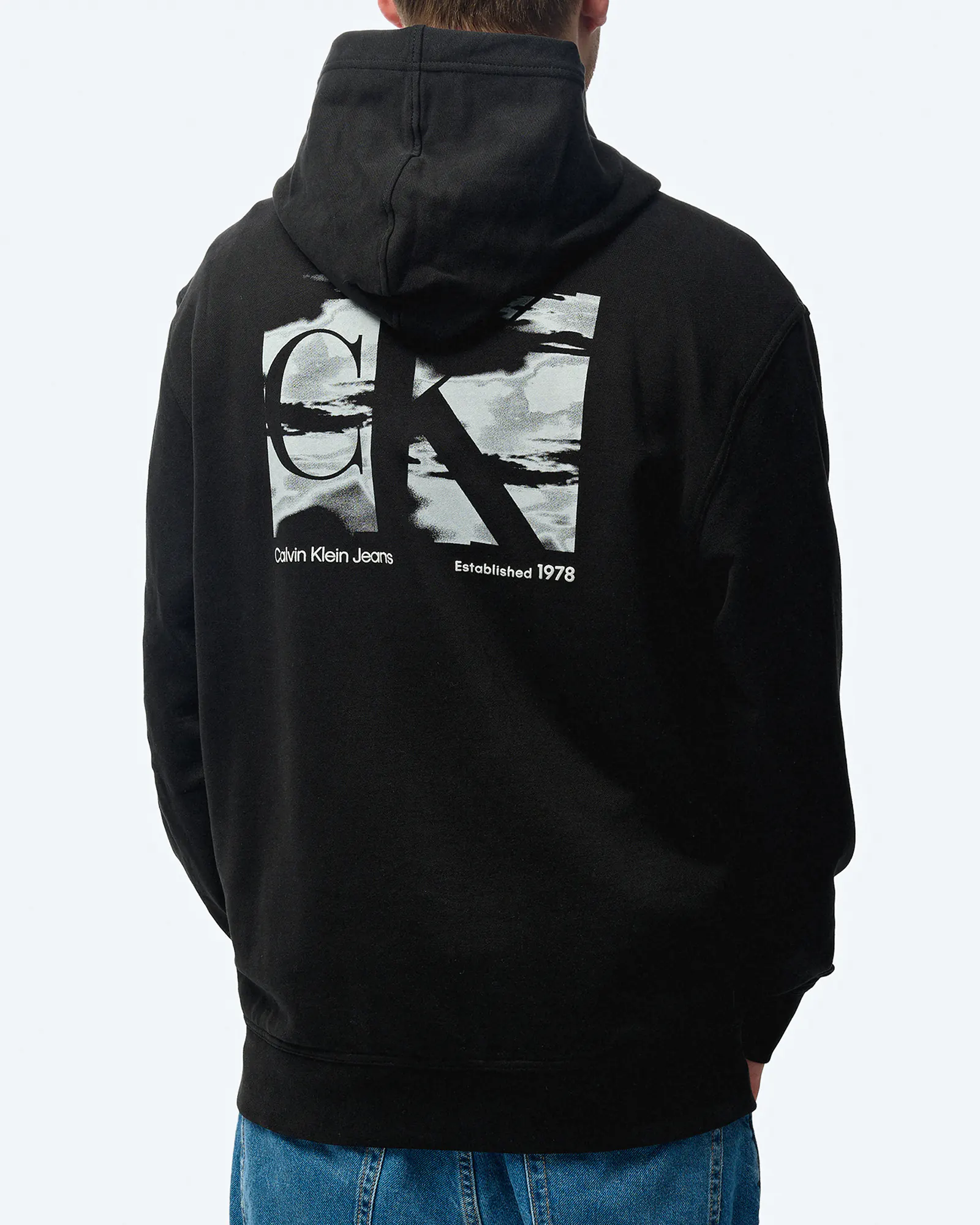 Calvin Klein Jeans Big Box Logo Hoodie Black