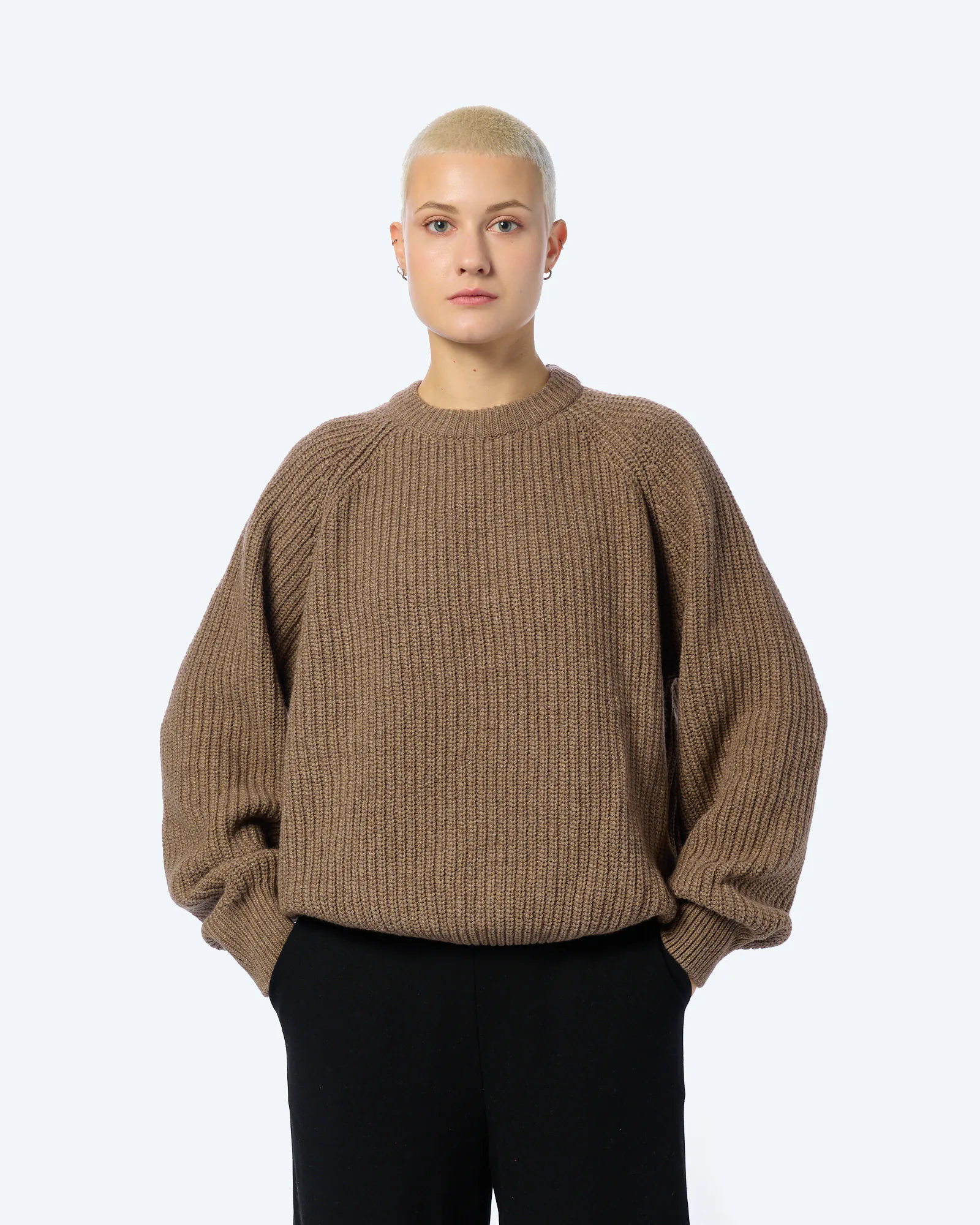 ARMEDANGELS KAAGI Knit Sweatshirt Cinnamon Dust Melange