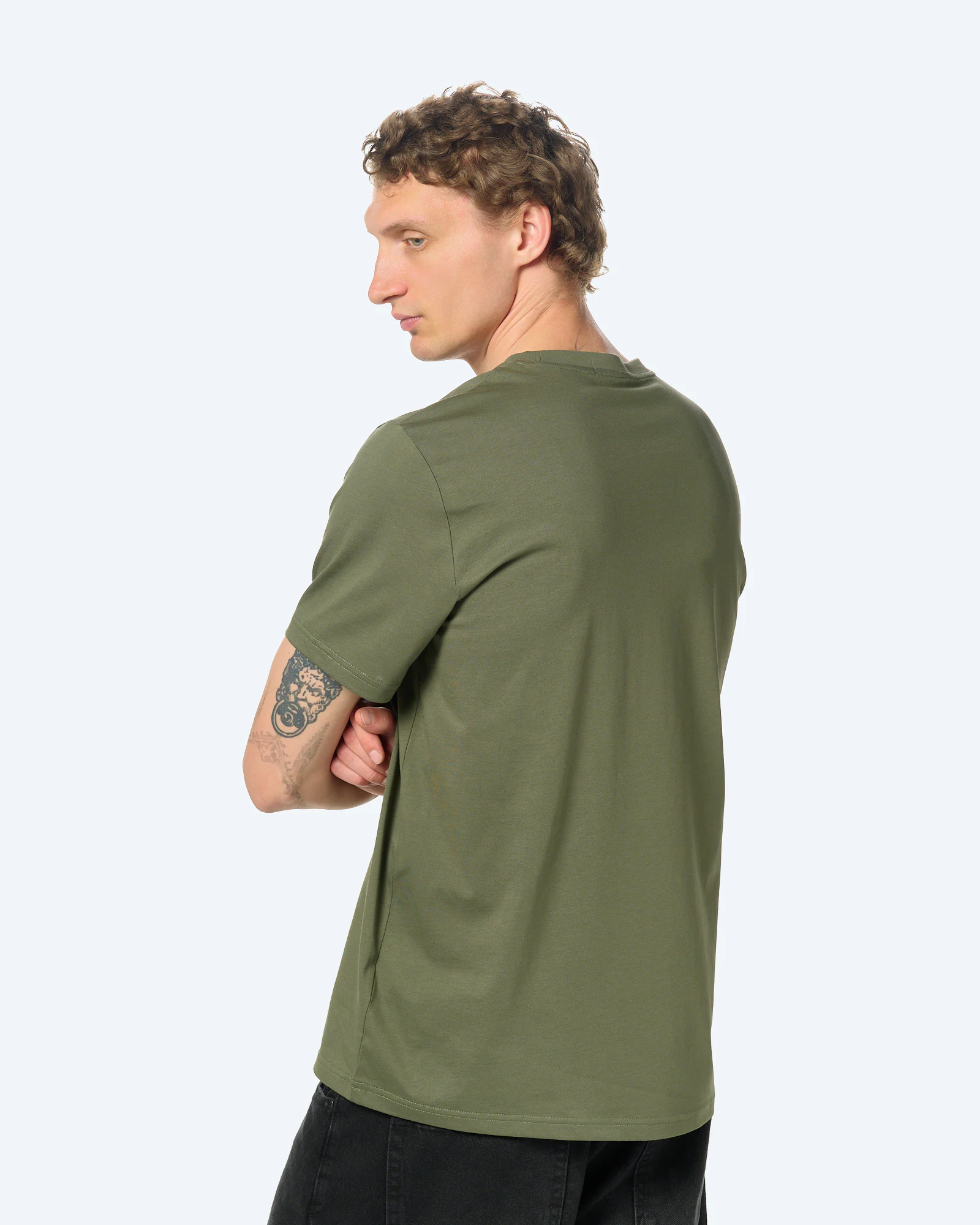 Fred Perry Embroidered T-Shirt Laurel Wreath Green 