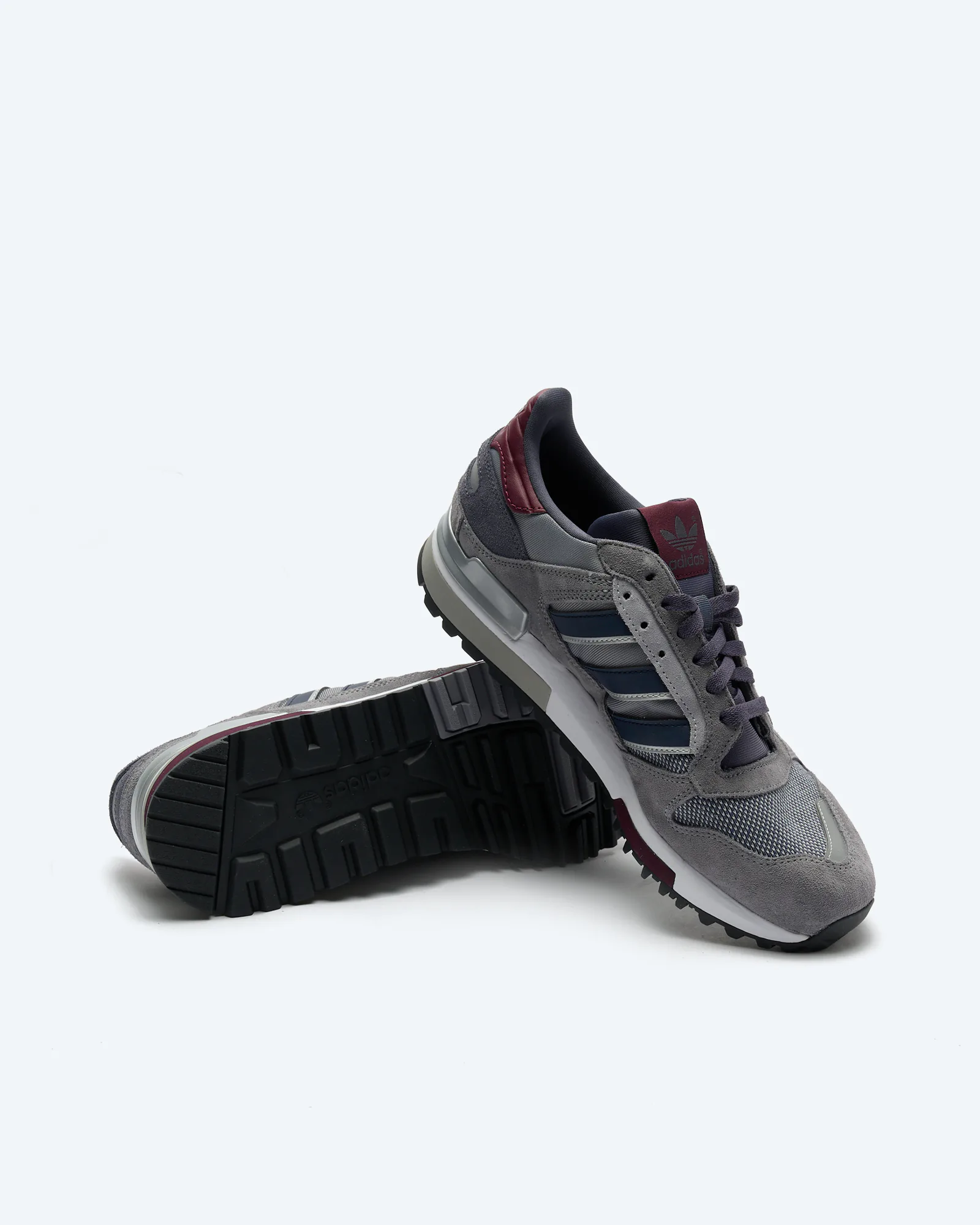 adidas Originals ZX 600 Sneaker Grey/Legacy Ink/Maroon