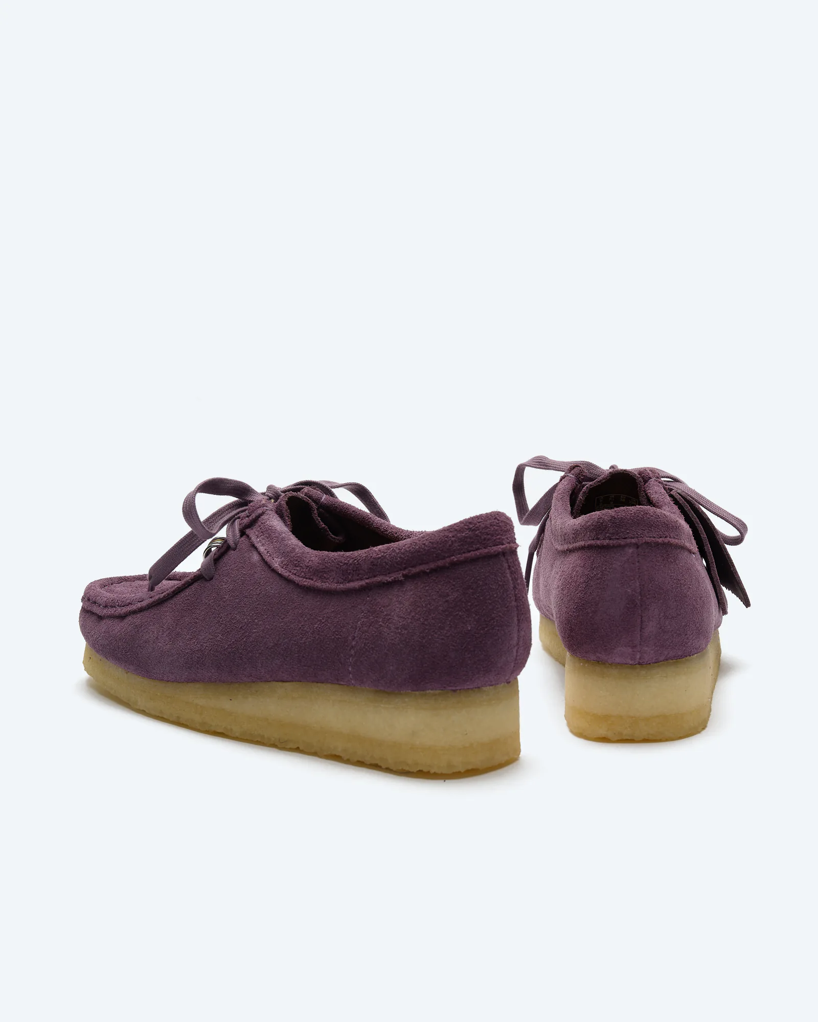 Clarks Women's Wallabee Suede Shoes Plum