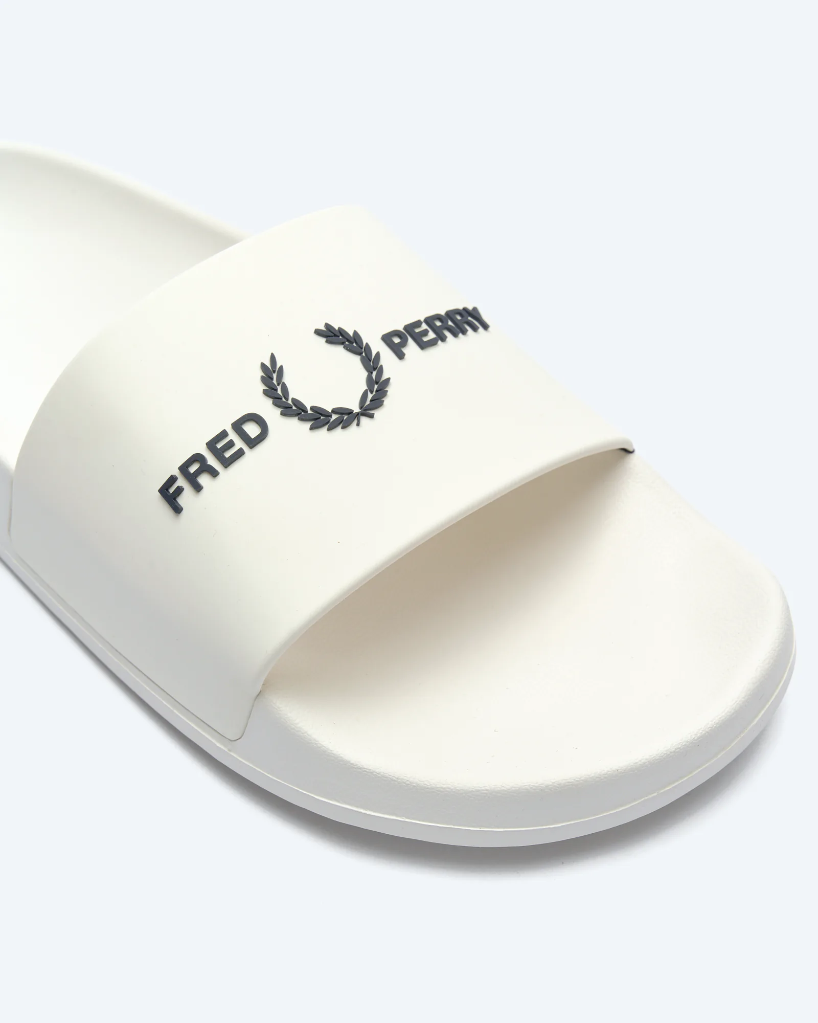 Fred Perry Branded Slides White