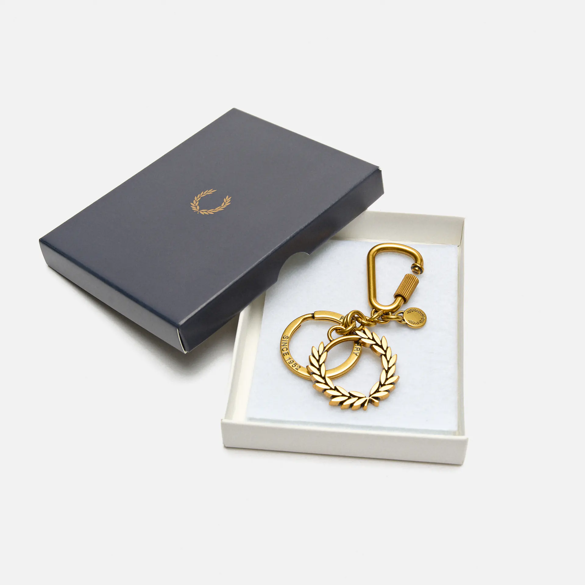 Fred Perry Laurel Wreath Keyring Gold