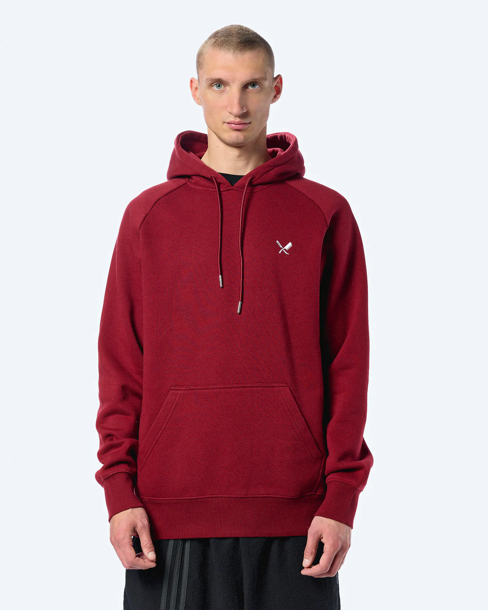 Distorted People Classic Raglan Hoodie Burgundy Distorted People Classic Raglan Hoodie Burgundy