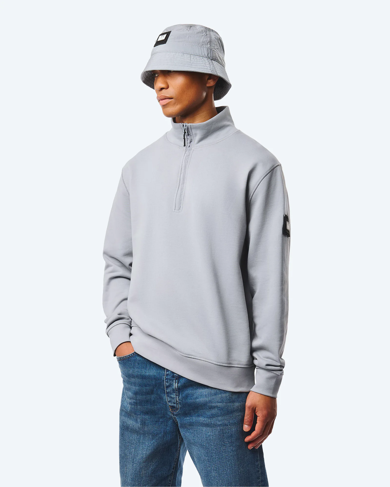 Kraviz 1/4 Zip Sweater Smokey