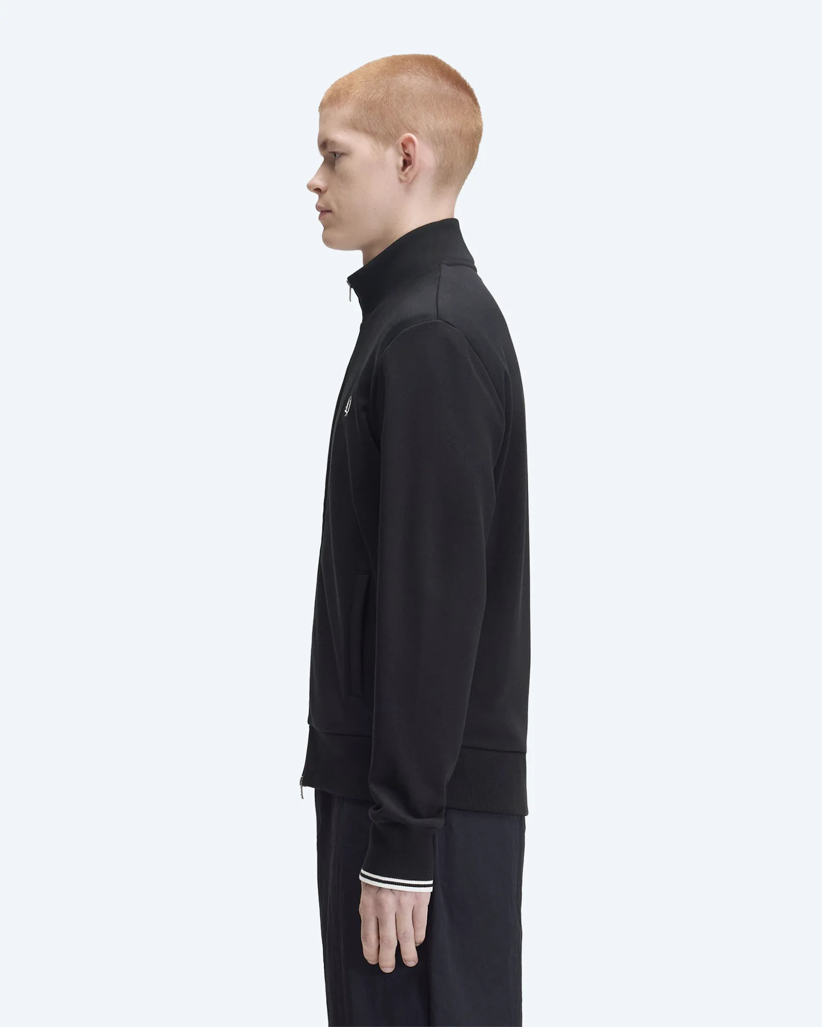 Zip Through Sweatshirt Black