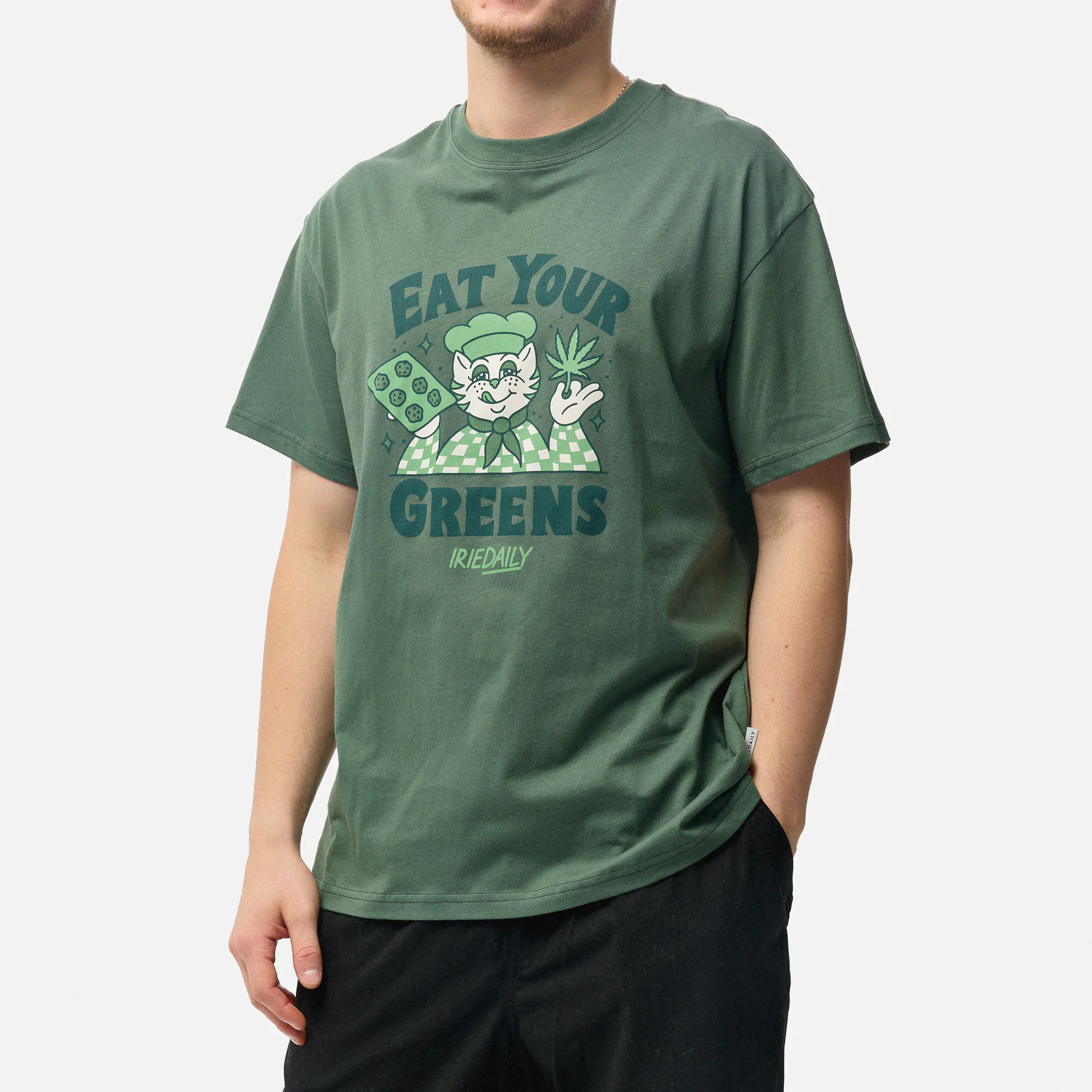 Iriedaily Eat Greens T-Shirt Jungle Green