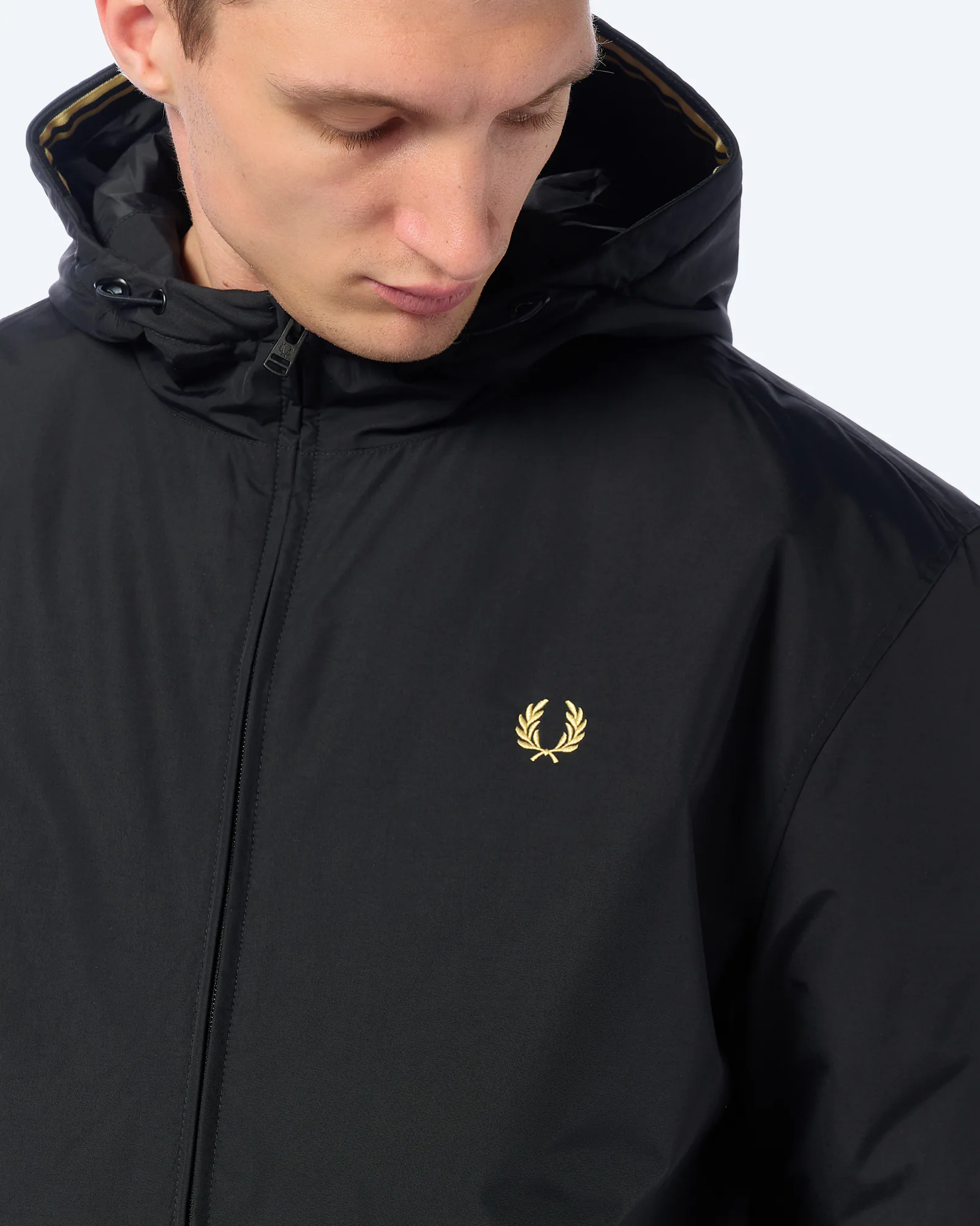 Fred Perry Hooded Brentham Jacket Black