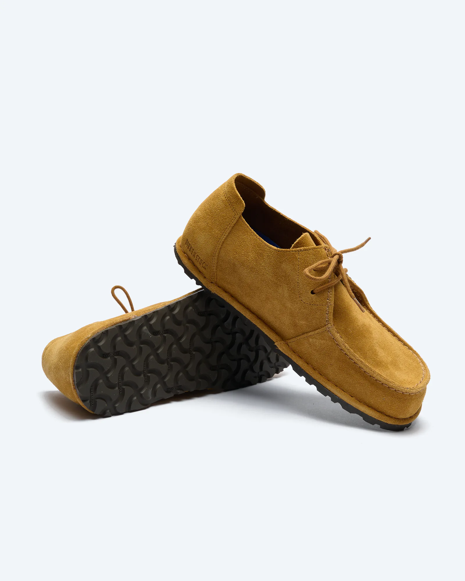 Birkenstock Utti Lace Suede Leather Shoes Cork Brown