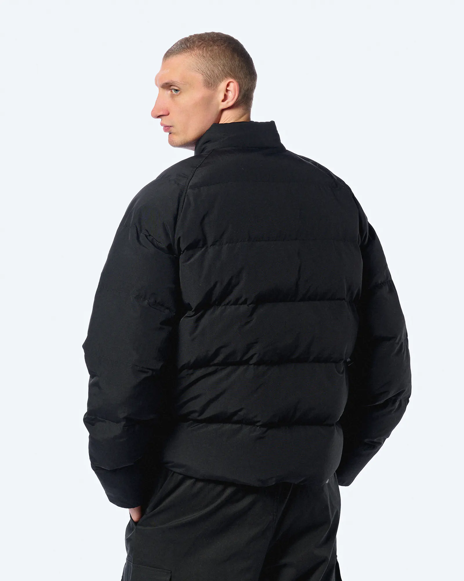Fred Perry Raglan Sleeve Padded Jacket Black