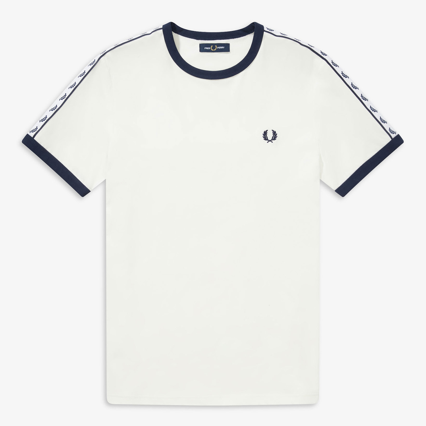 Fred Perry Taped Ringer T-Shirt Snow White