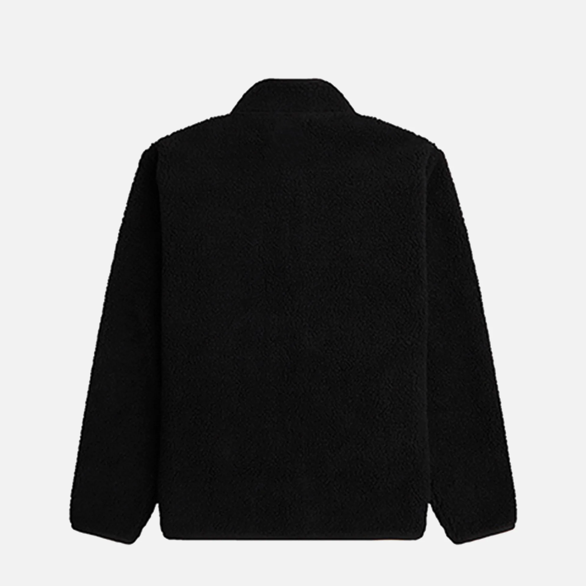 Fred Perry Zip Through Borg Fleece Jacket Black
