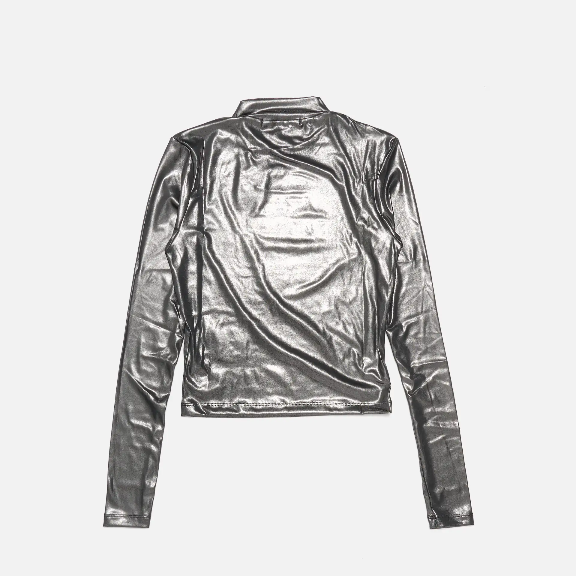Calvin Klein Jeans Metallic Long Sleeve Top CK Black