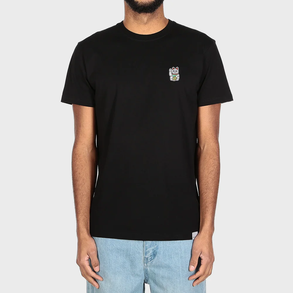 Iriedaily Bye Bye Embroidered T-Shirt Black