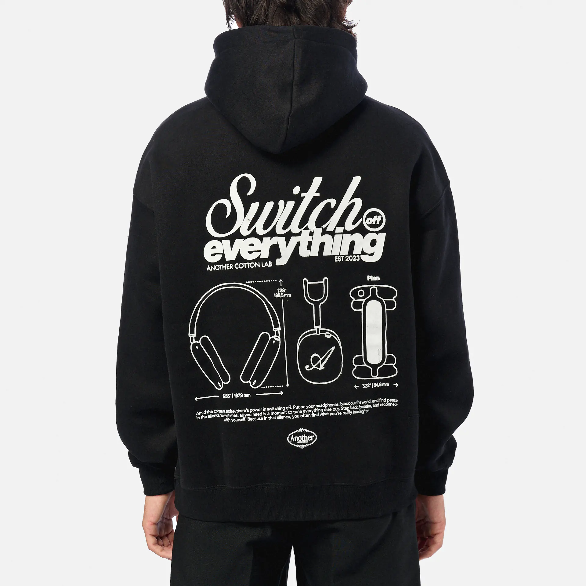 Another Cotton Pods Hoodie Black
