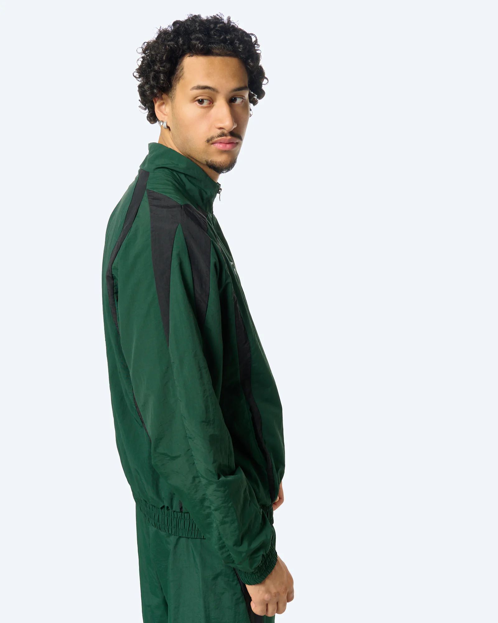 Relaxed Track Jacket Pine Grove/Black