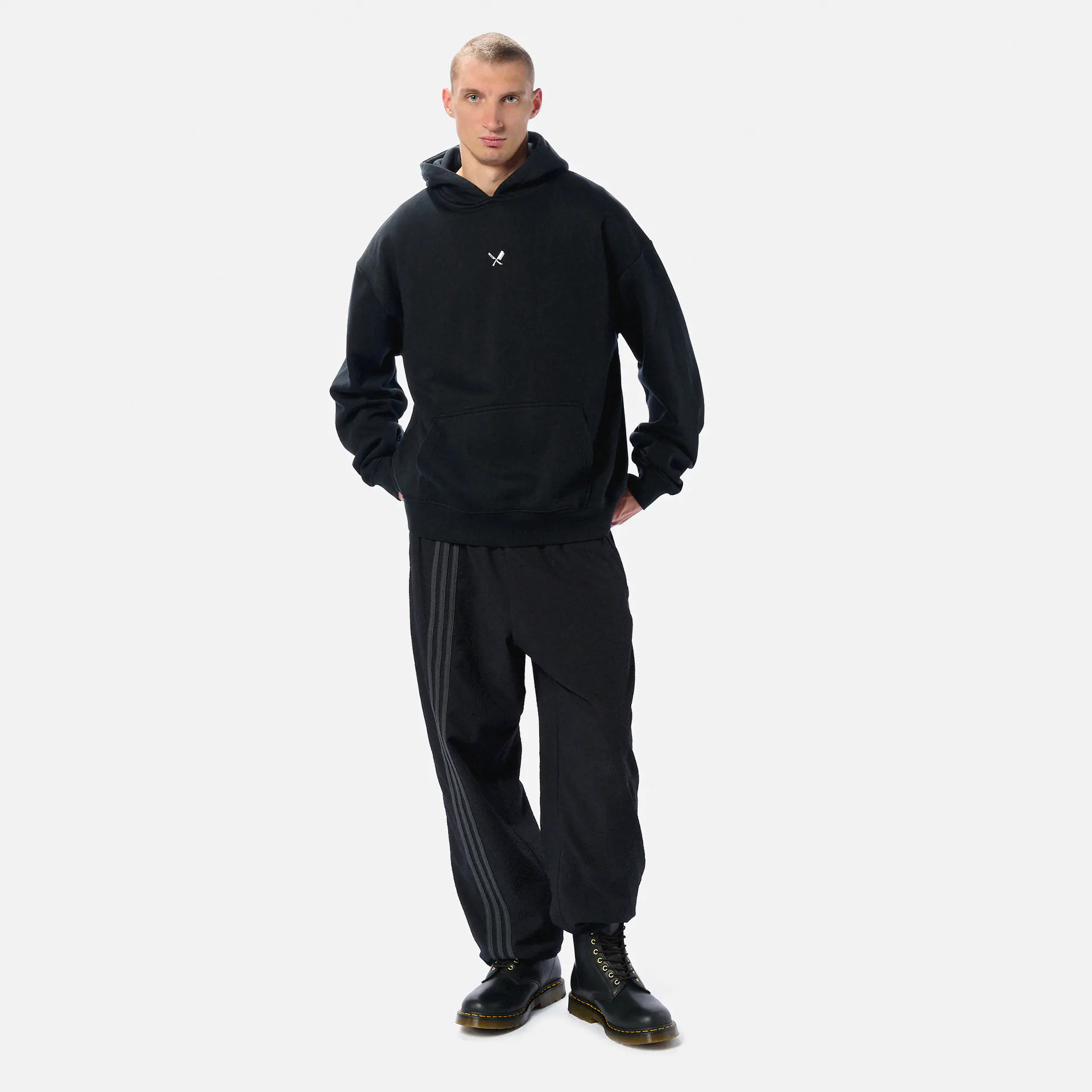 Distorted People Classic Oversized Hoodie Black