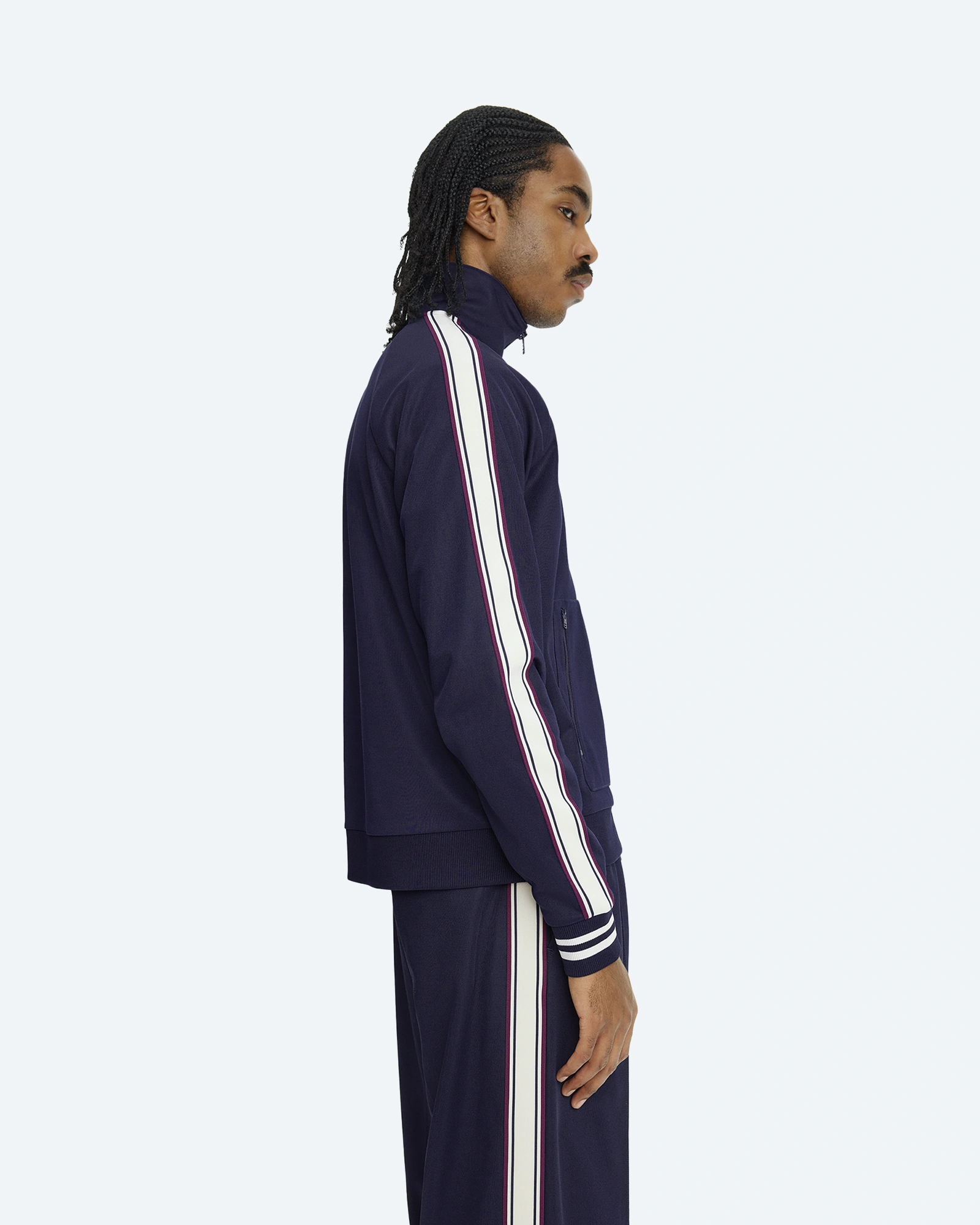 Bold Tipped Track Jacket Twilight Navy