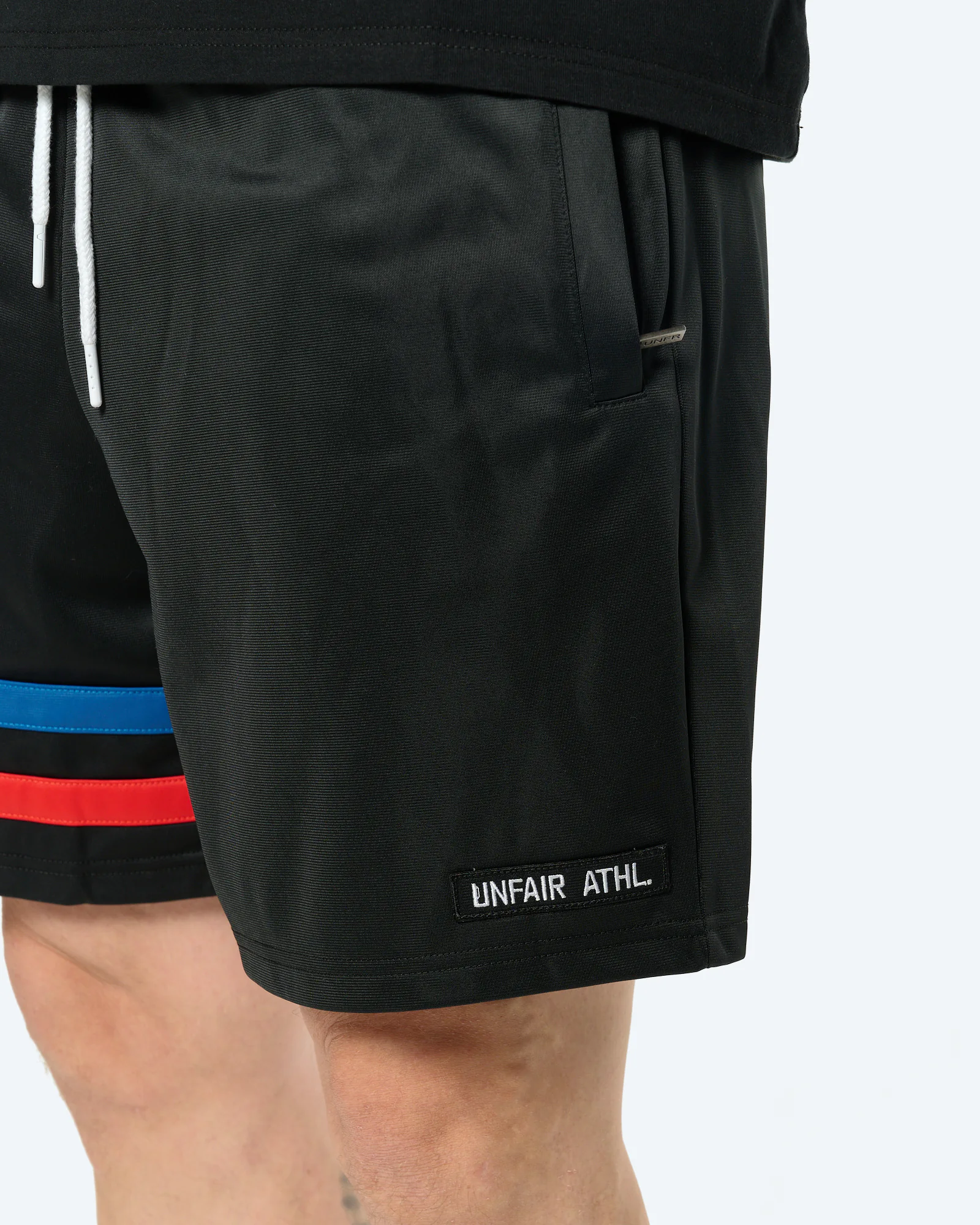 DMWU Athletic Shorts Black Tricolore