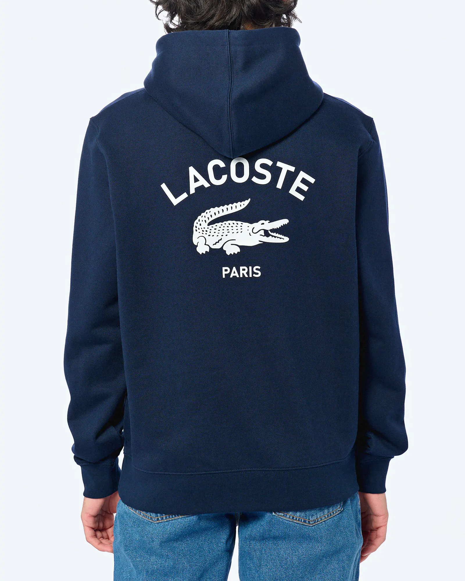 Lacoste Print Hoodie Navy Blue Lacoste Print Hoodie Navy Blue