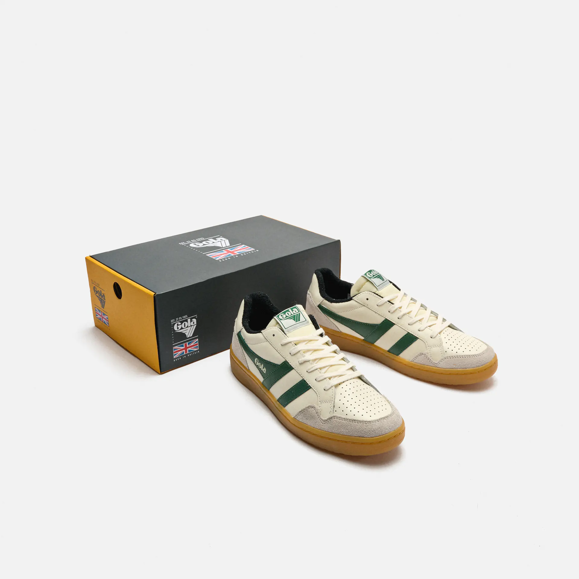 Gola Eagle '86 Sneaker Off White/Evergreen/Black/Gum