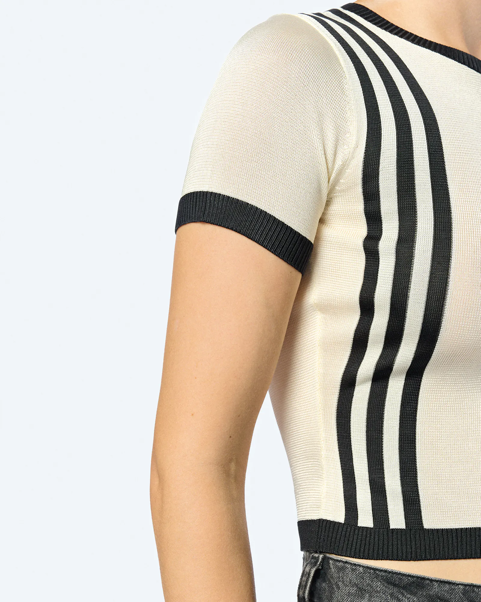 adidas Originals 3-Stripes T-Shirt Cream White  adidas Originals 3-Stripes T-Shirt Cream White