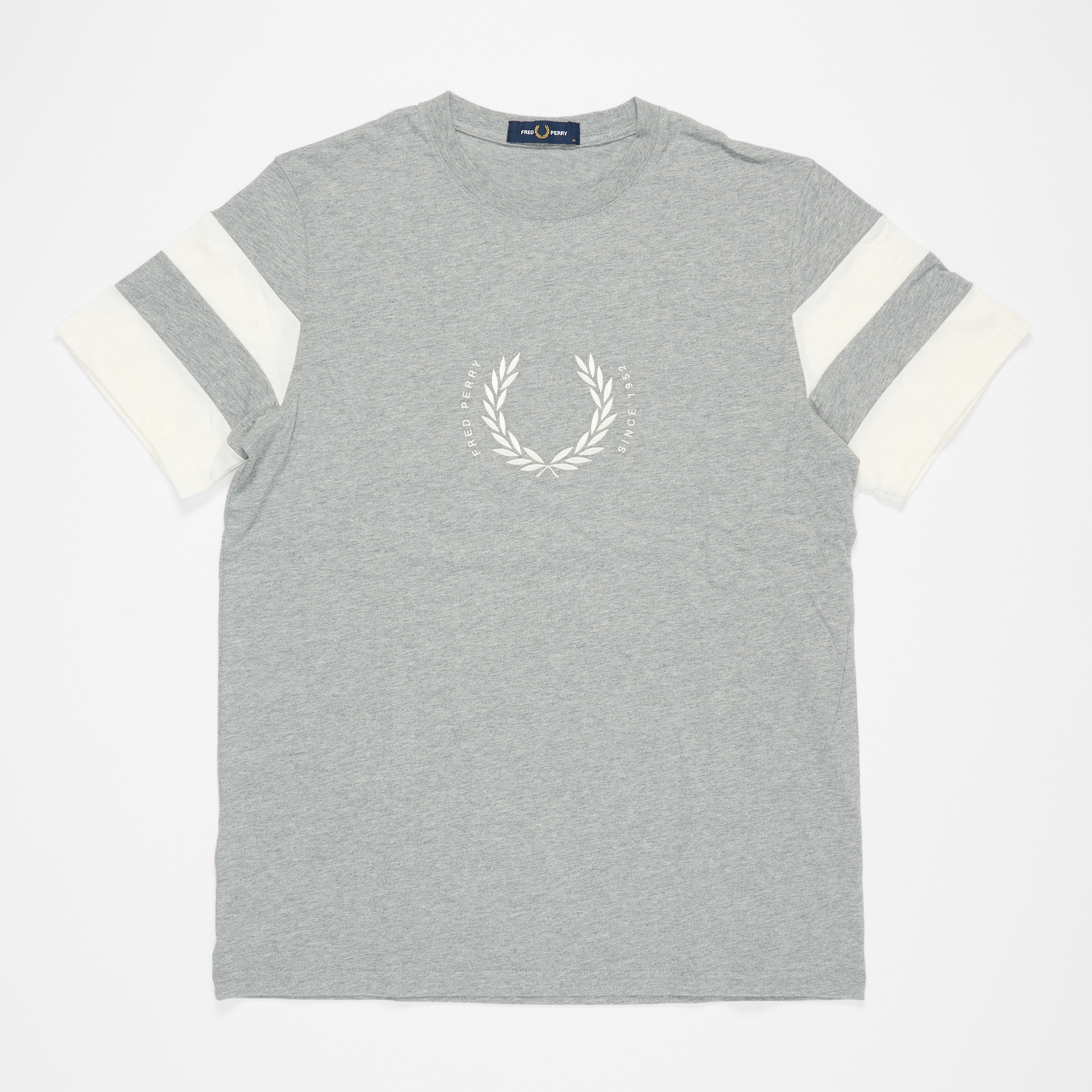 Fred Perry Bold Tipped T-Shirt Steel Marl