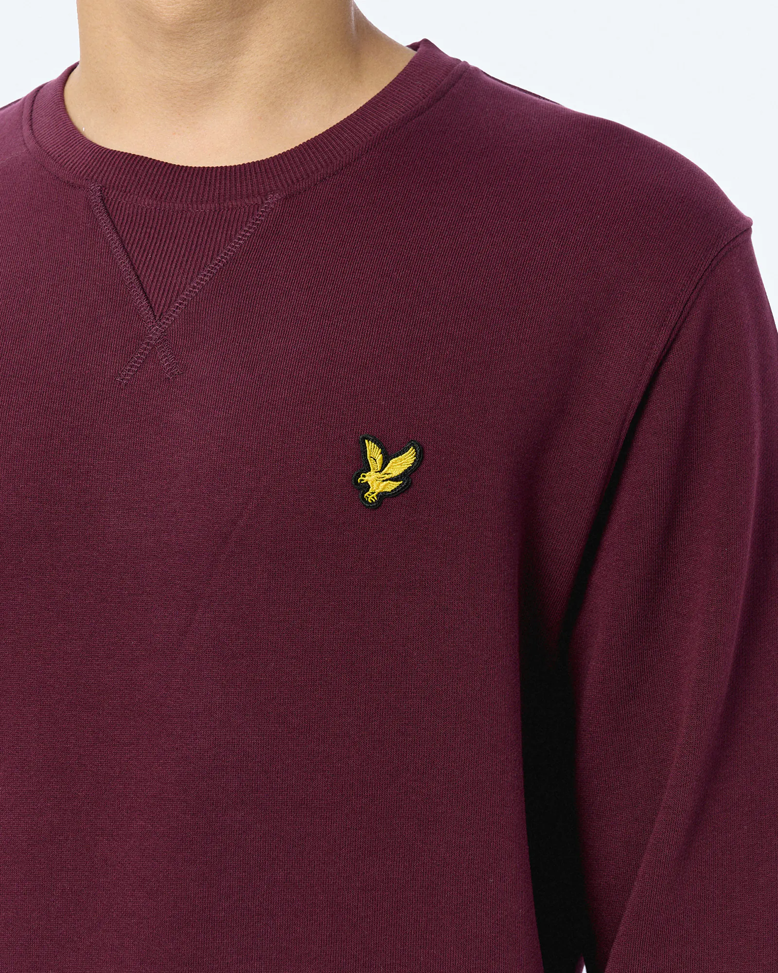 Lyle & Scott Crew Neck Sweatshirt Burgundy Lyle & Scott Crew Neck Sweatshirt Burgundy