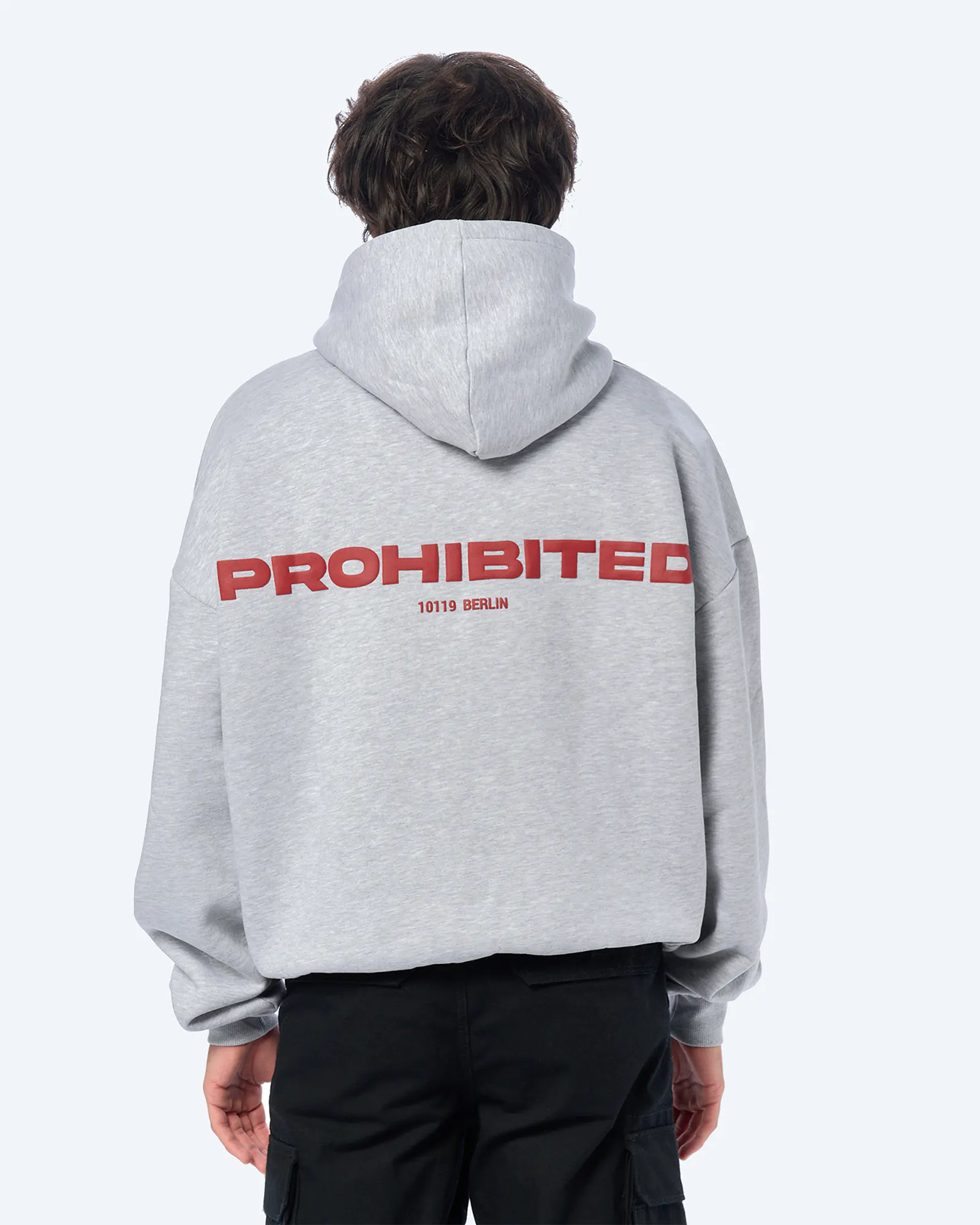 Prohibited 10119 Hoodie Grey Melange Prohibited 10119 Hoodie Grey Melange