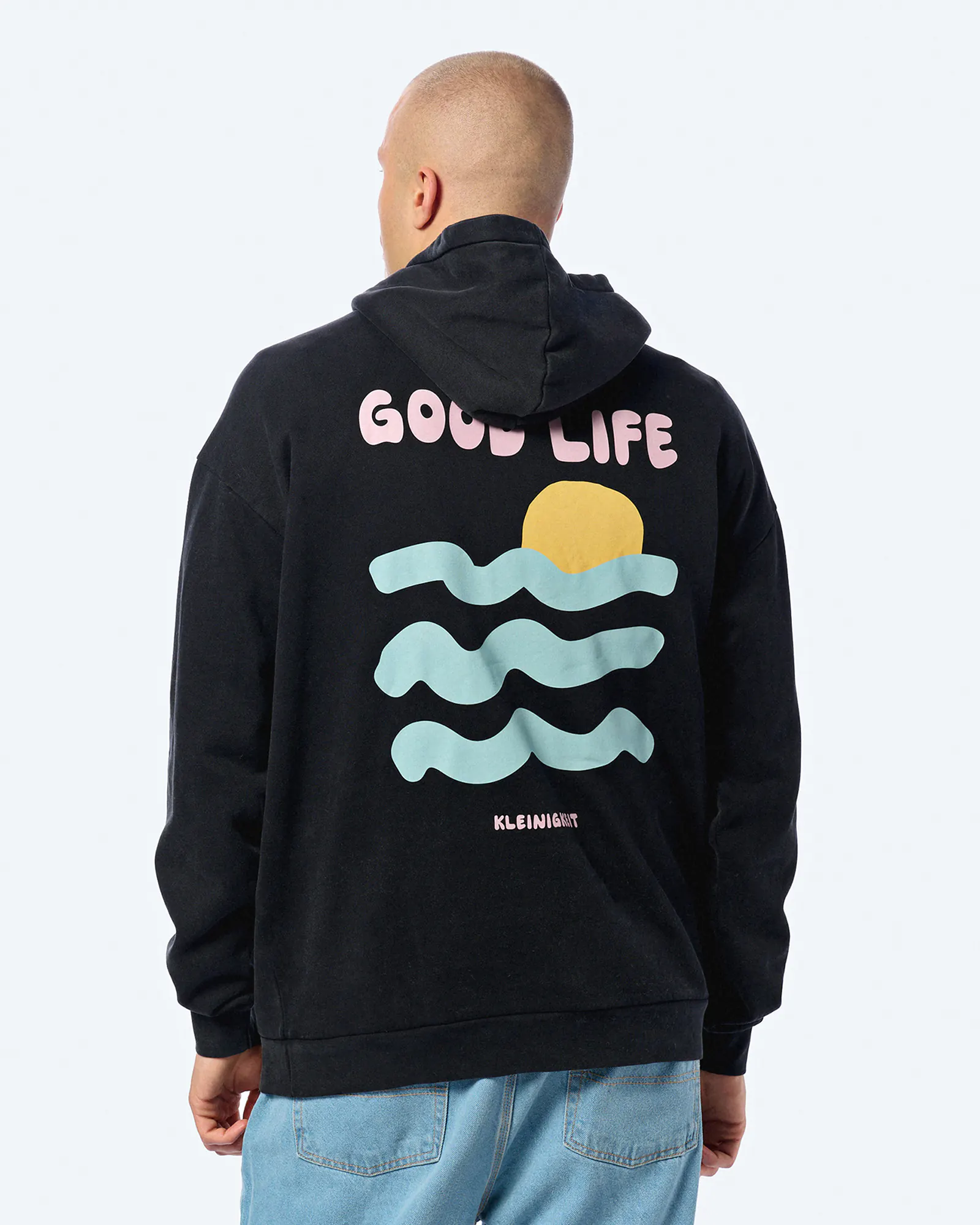 Kleinigkeit Good Life Beach Hoodie Black Dyed