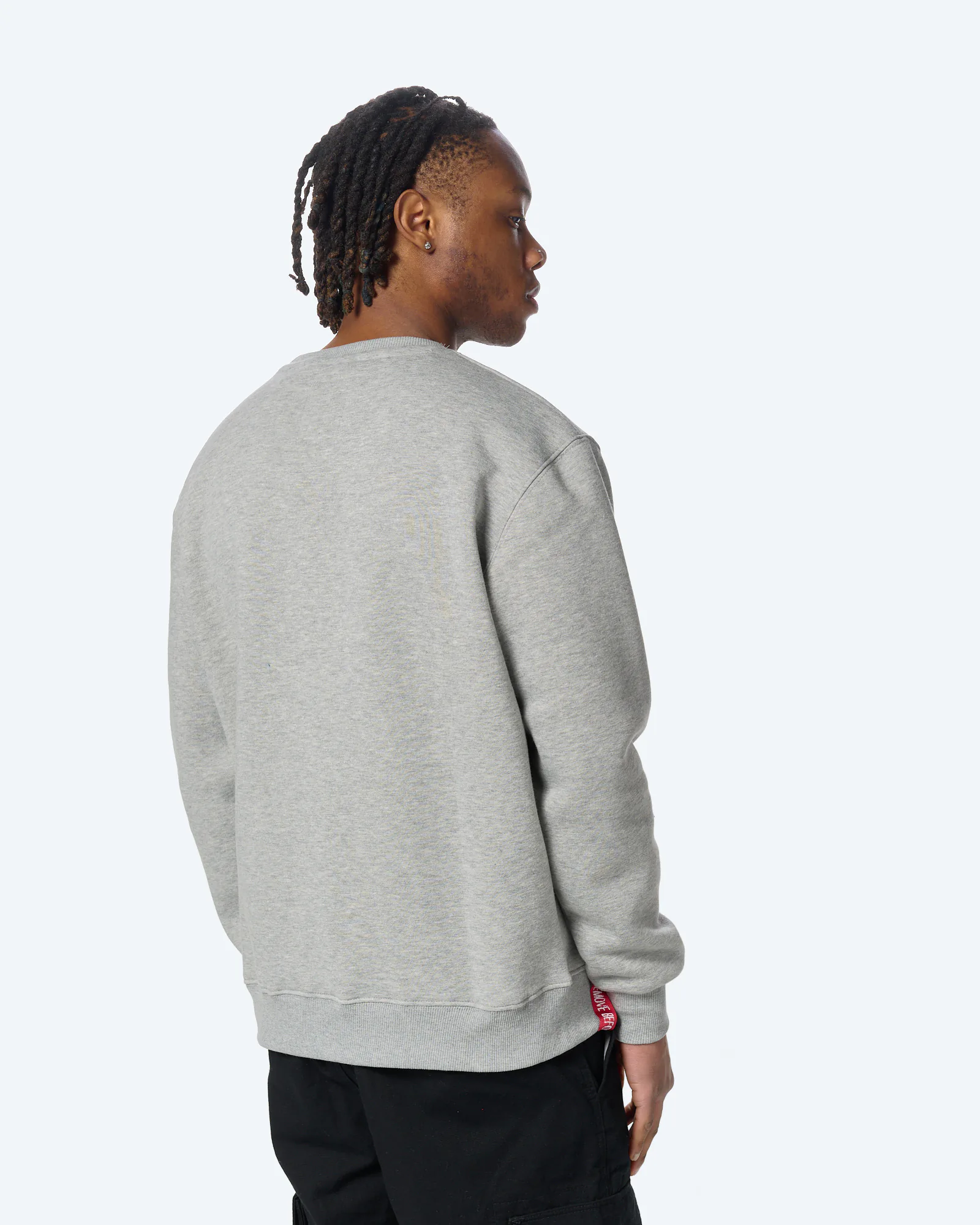 Alpha Industries Basic Sweater Small Logo Light Grey