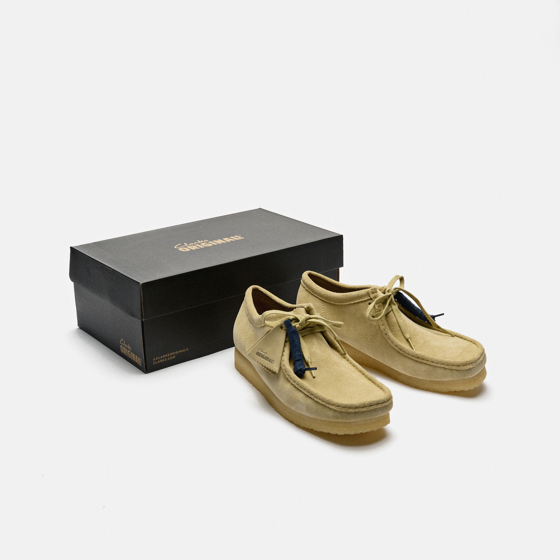 Clarks Men's Wallabee Suede Shoes Maple