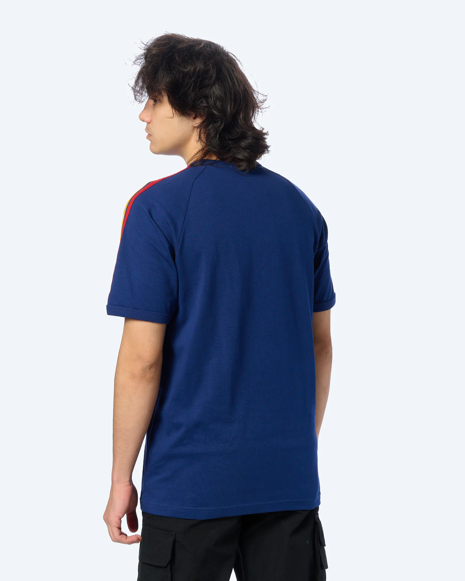 adidas Originals 3-Stripes T-Shirt Dark Blue/Crew Yellow/Power Blue