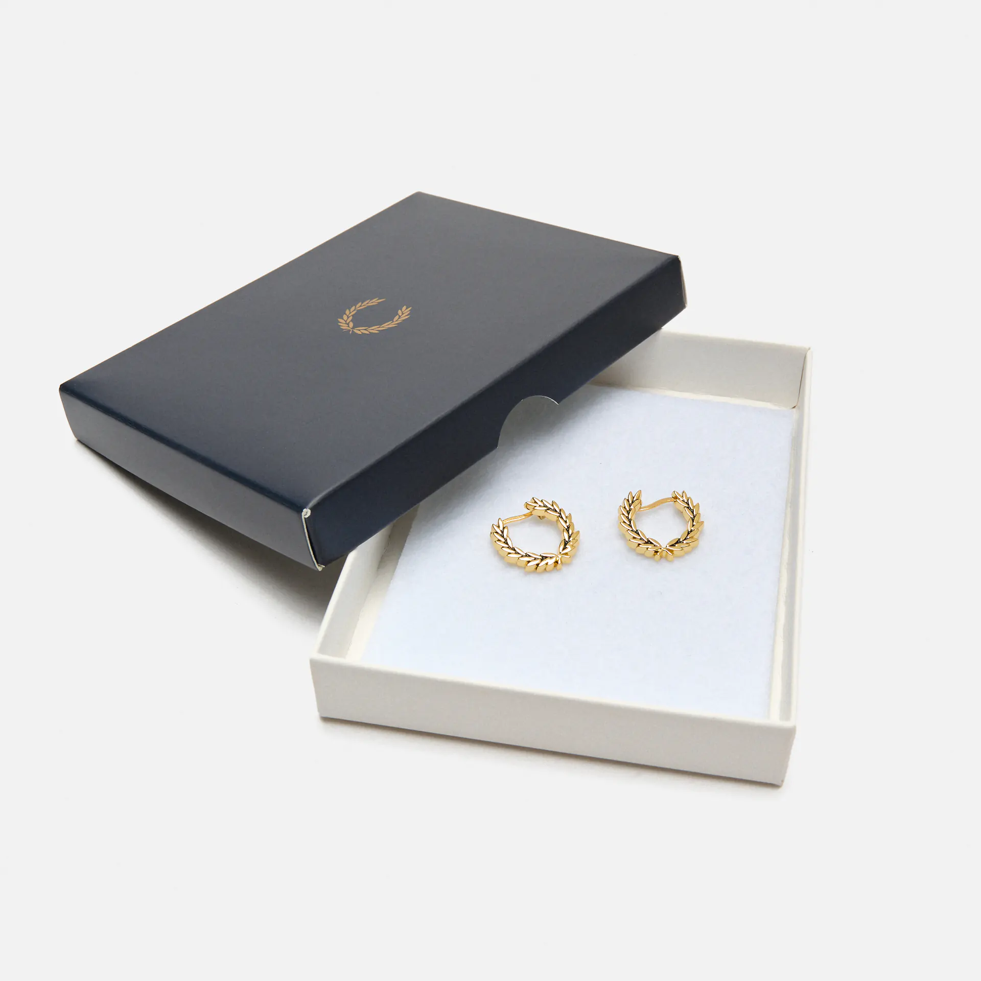 Fred Perry Laurel Wreath Mini Earrings Gold