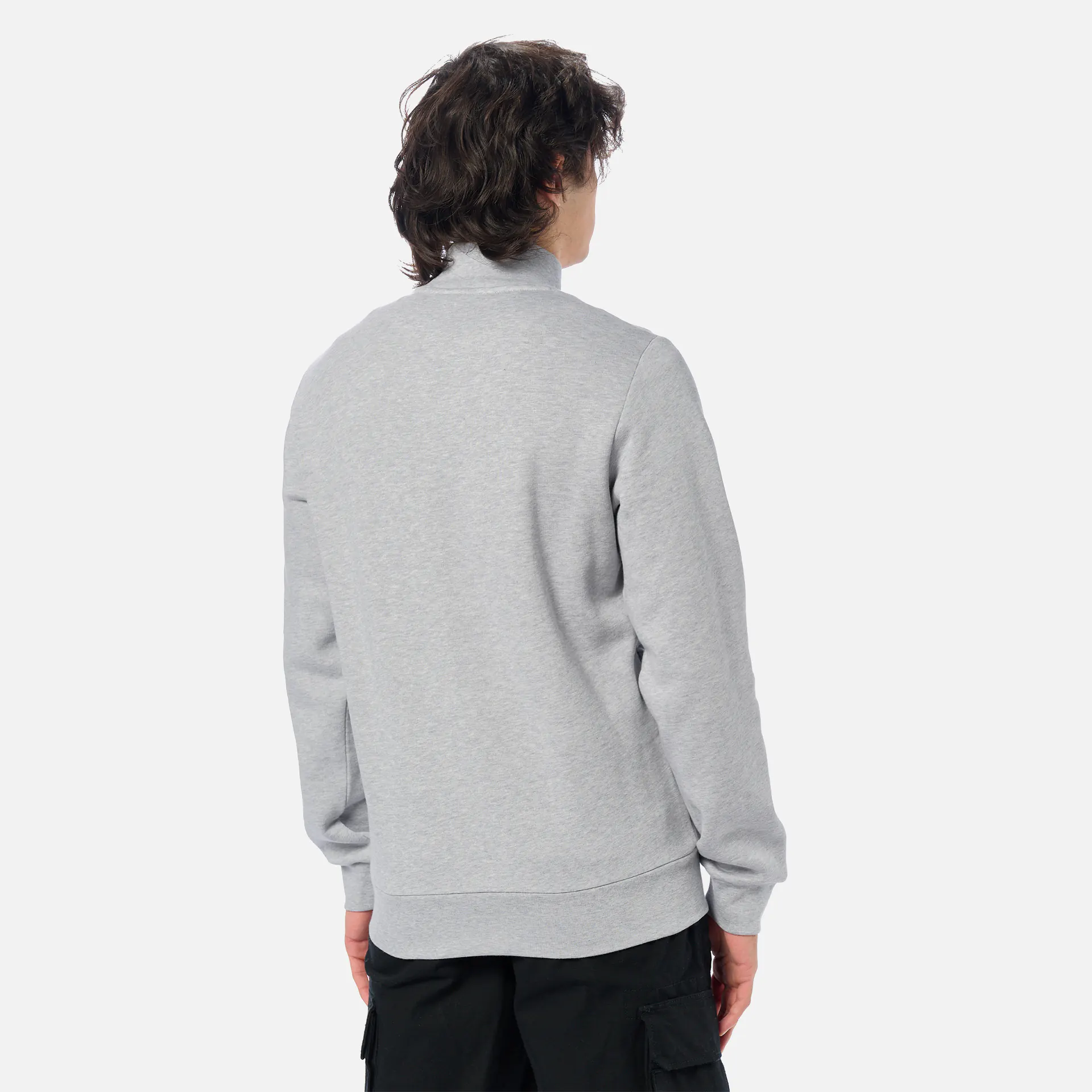 Lacoste Zip Sweatshirt Silver Chine