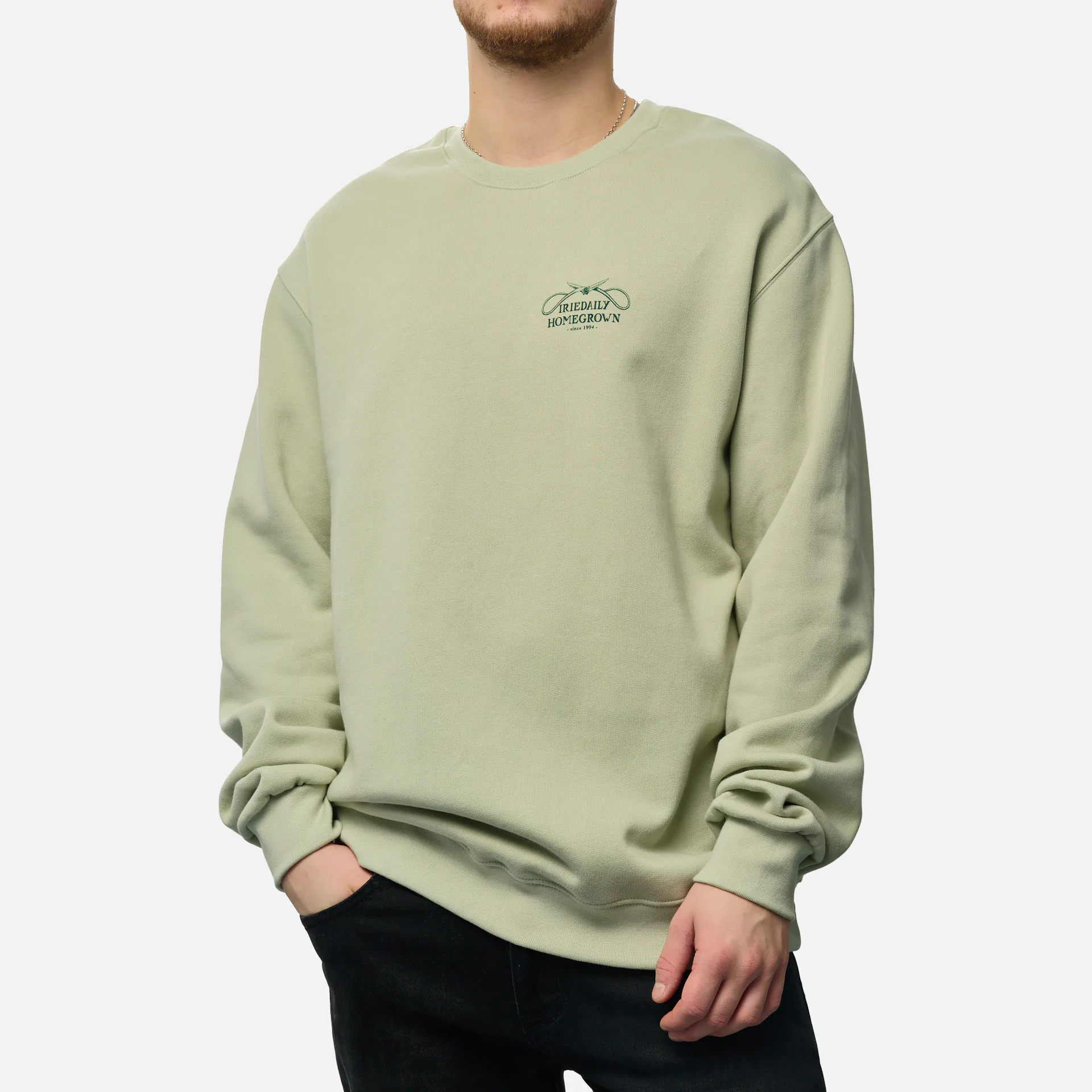Iriedaily Bonsigh Crew Light Sage
