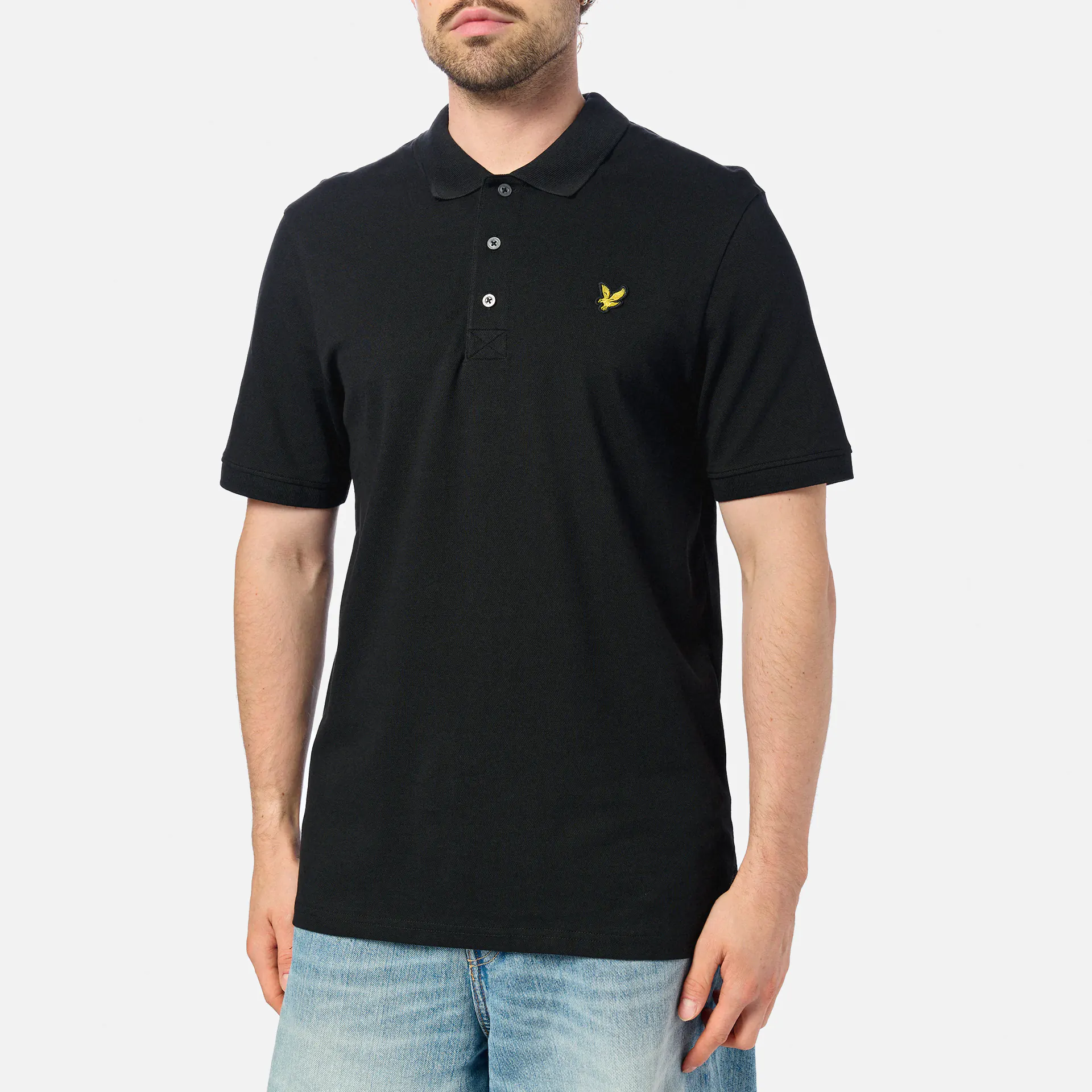 Lyle & Scott Plain Polo Shirt Jet Black