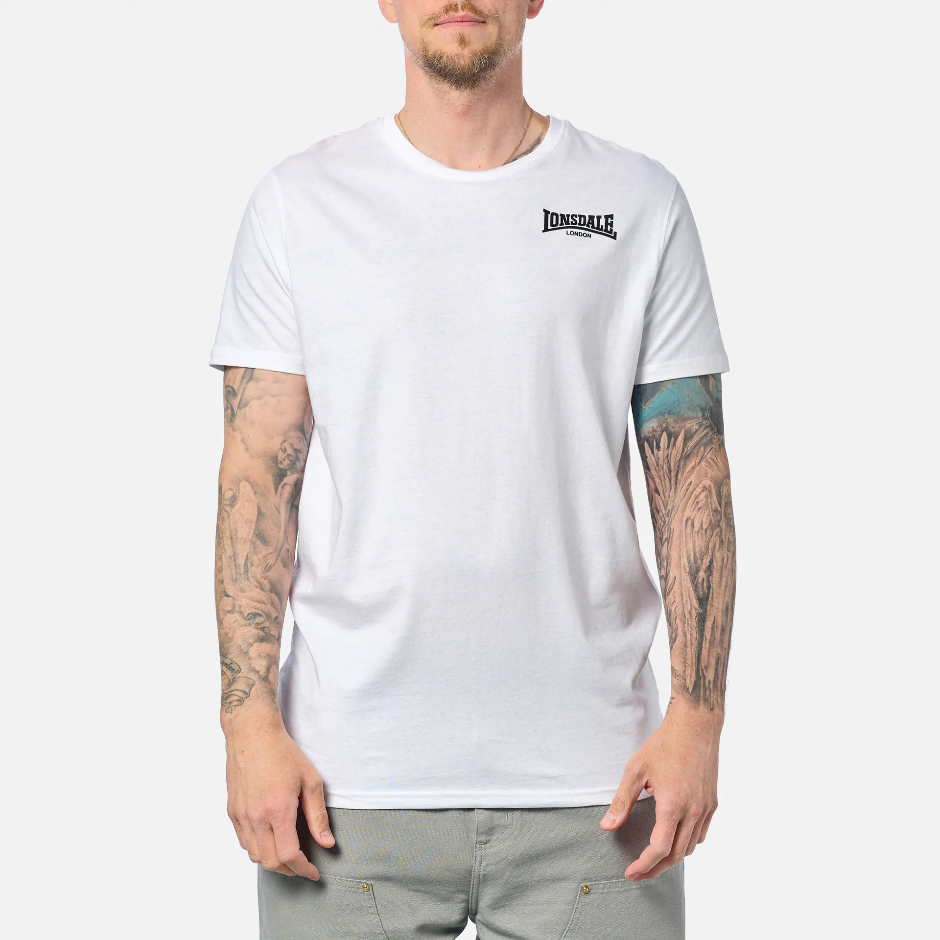 Lonsdale ELMDON T-Shirt White/Black